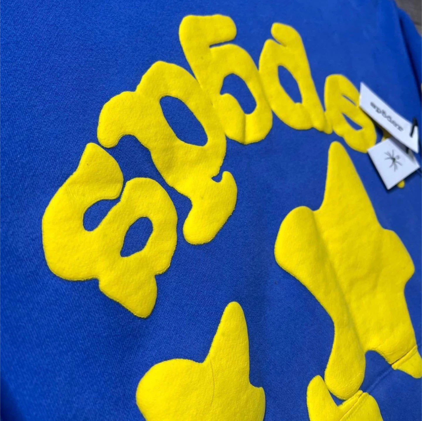 Sp5der Blue/Yellow Beluga Hoodie - All Sizes - photo 3