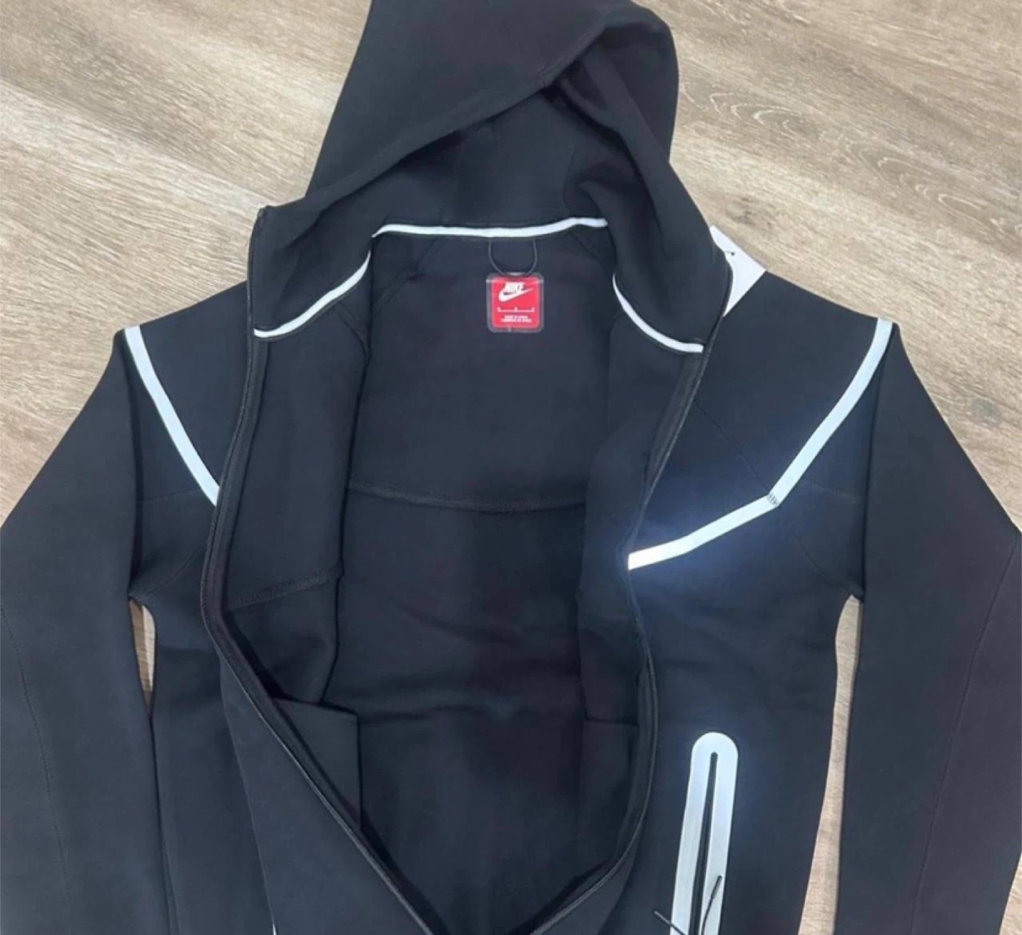 Nike Black/White Reflective Tech Fleece Set - All Sizes - photo 2