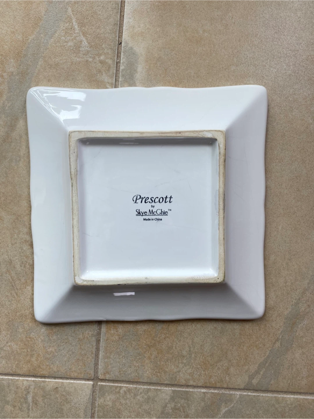 Set of 2 Prescott by Skye McGhie White Square Plates - photo 3