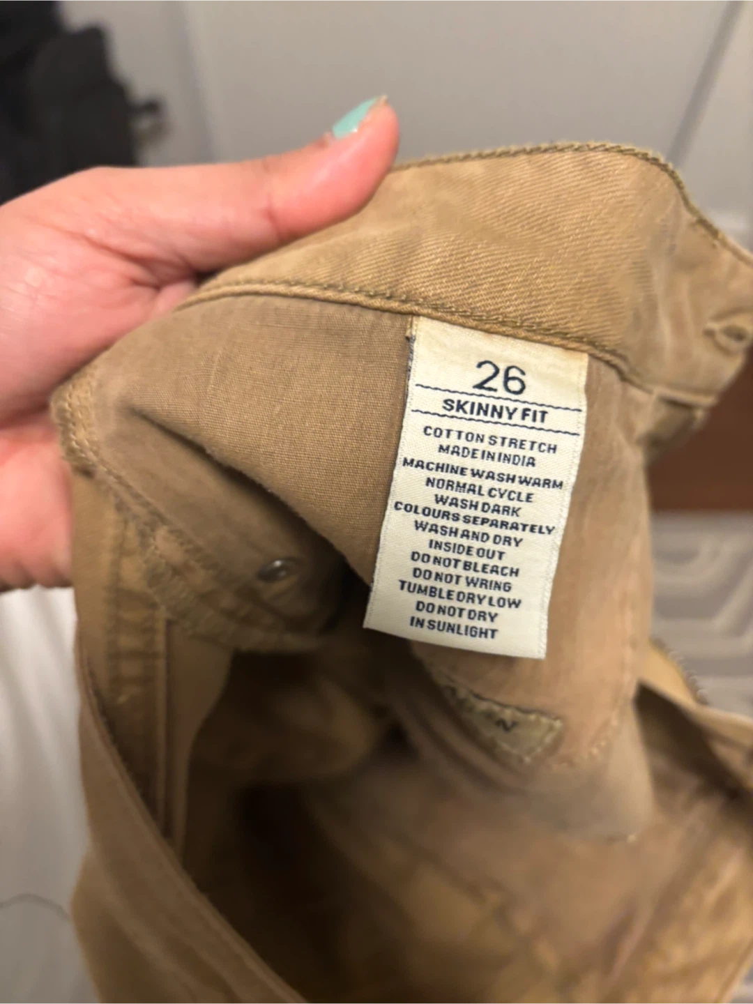 Brown Skinny Fit Jeans - Size 26 - photo 3
