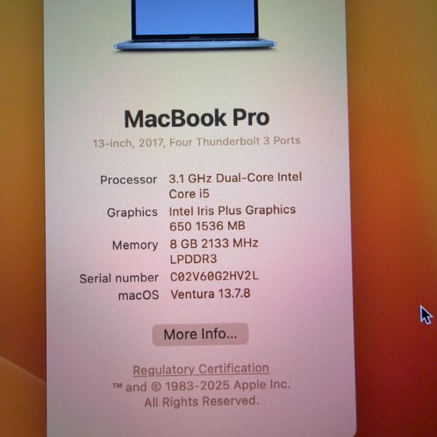 Apple MacBook Pro 13-inch, 2017, Silver - photo 4