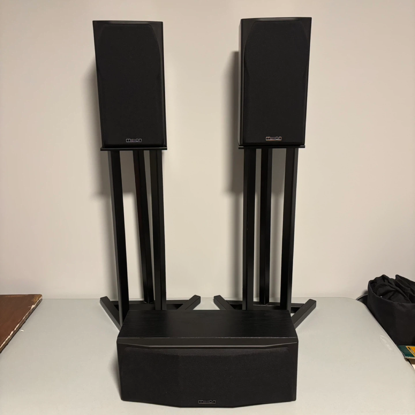 Mission 70C 2-Way Reflex Speakers with Stands and Subwoofer