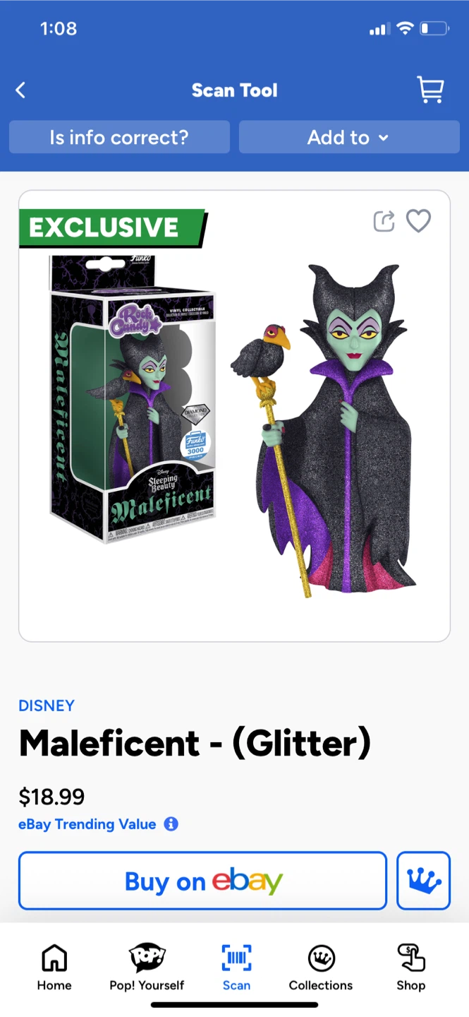 Funko Rock Candy Maleficent Vinyl Collectible