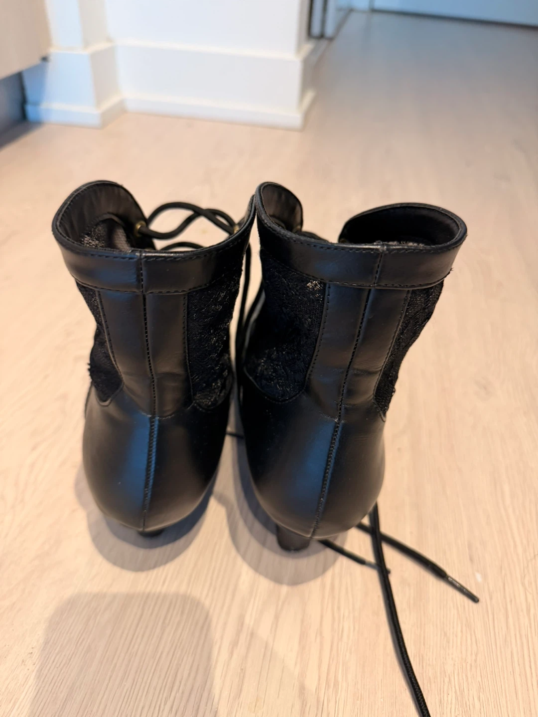 Black Lace Ankle Boots - photo 2