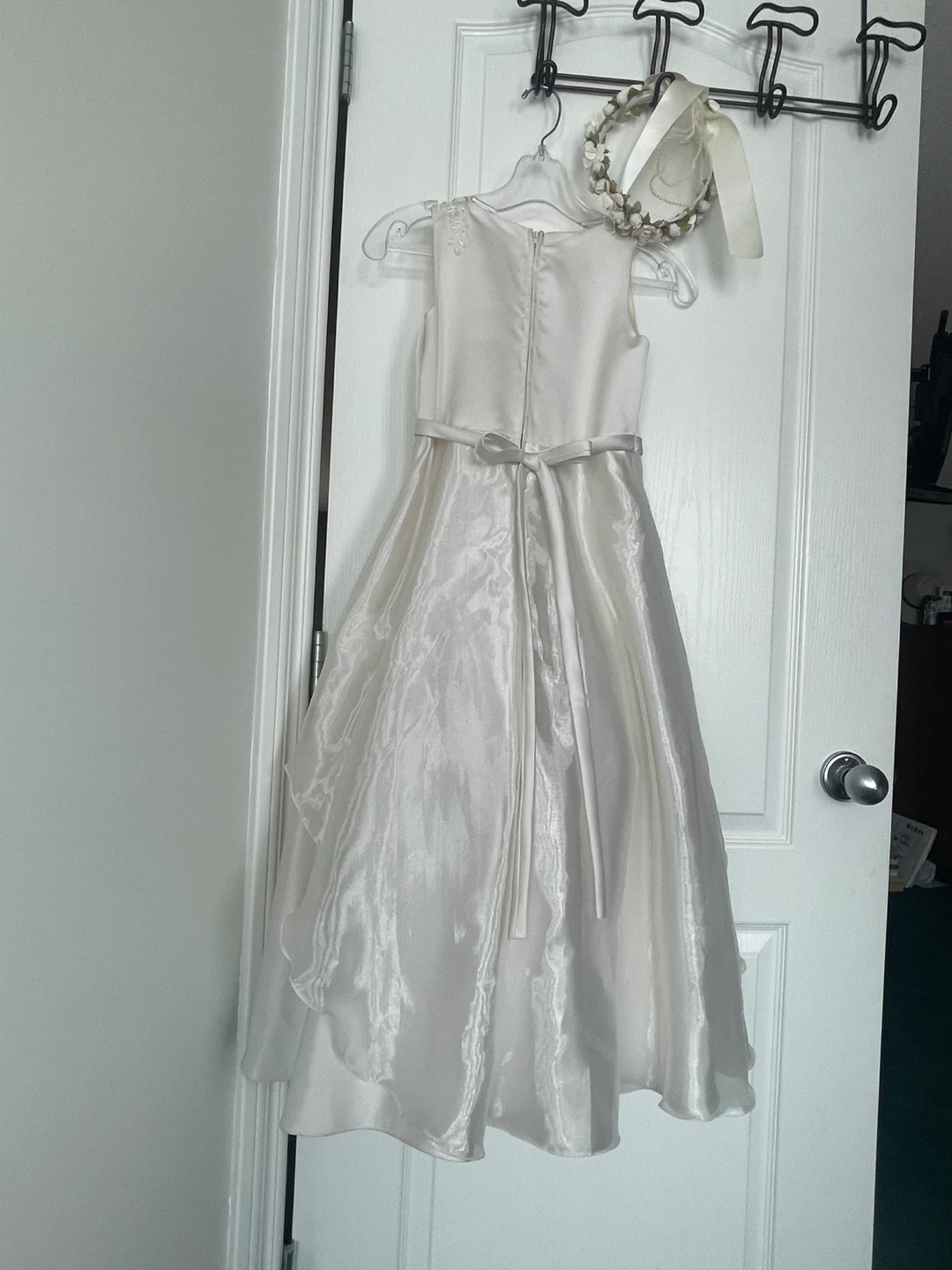 Flower Girl Dress with Headpiece + Shawl - photo 2