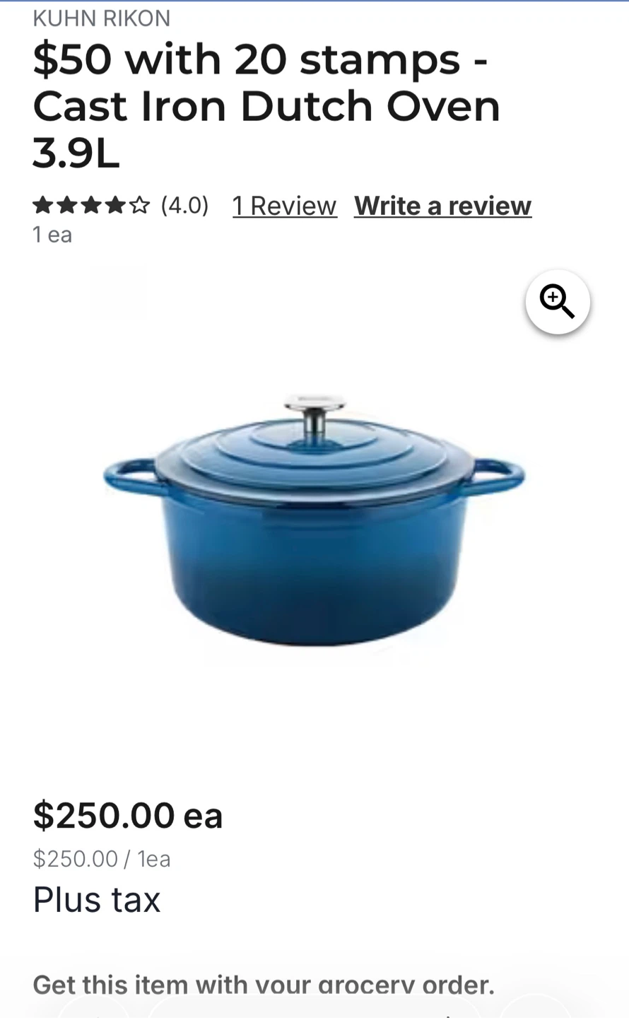 🥕  Kuhn Rikon Cast Iron Dutch Oven 3.9L