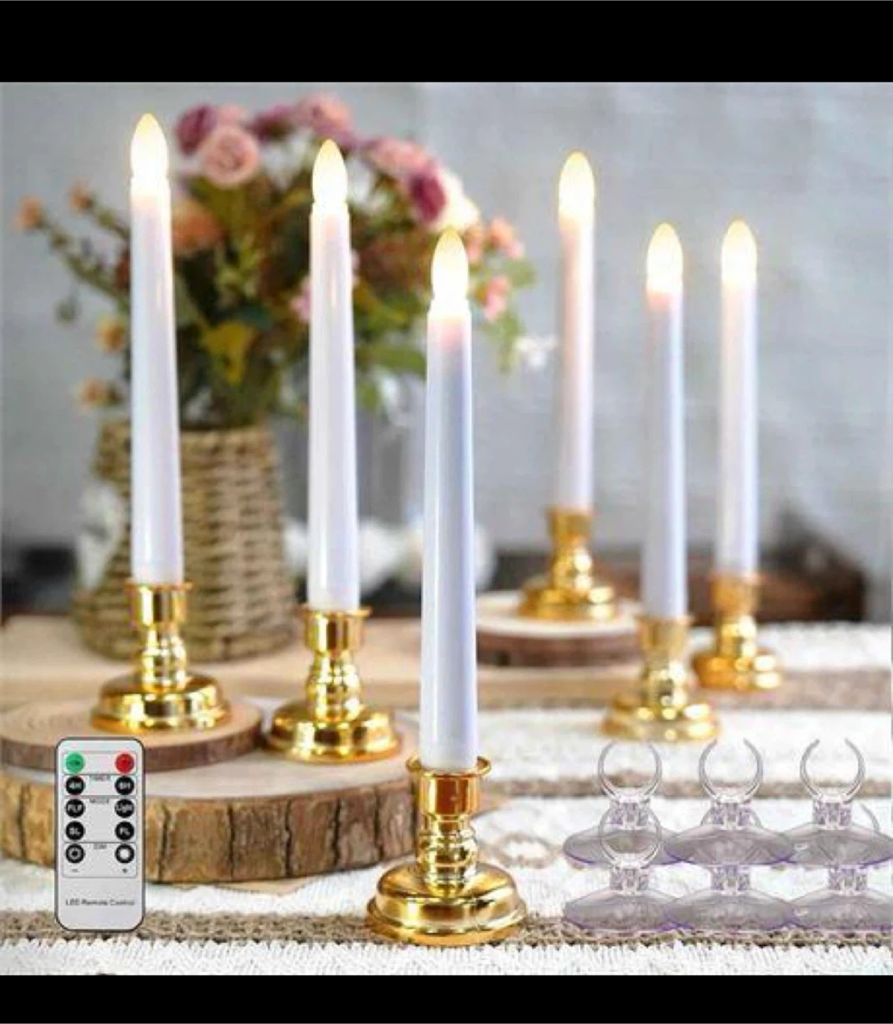 LED Candle Lights with Remote - Set of 6 - photo 2