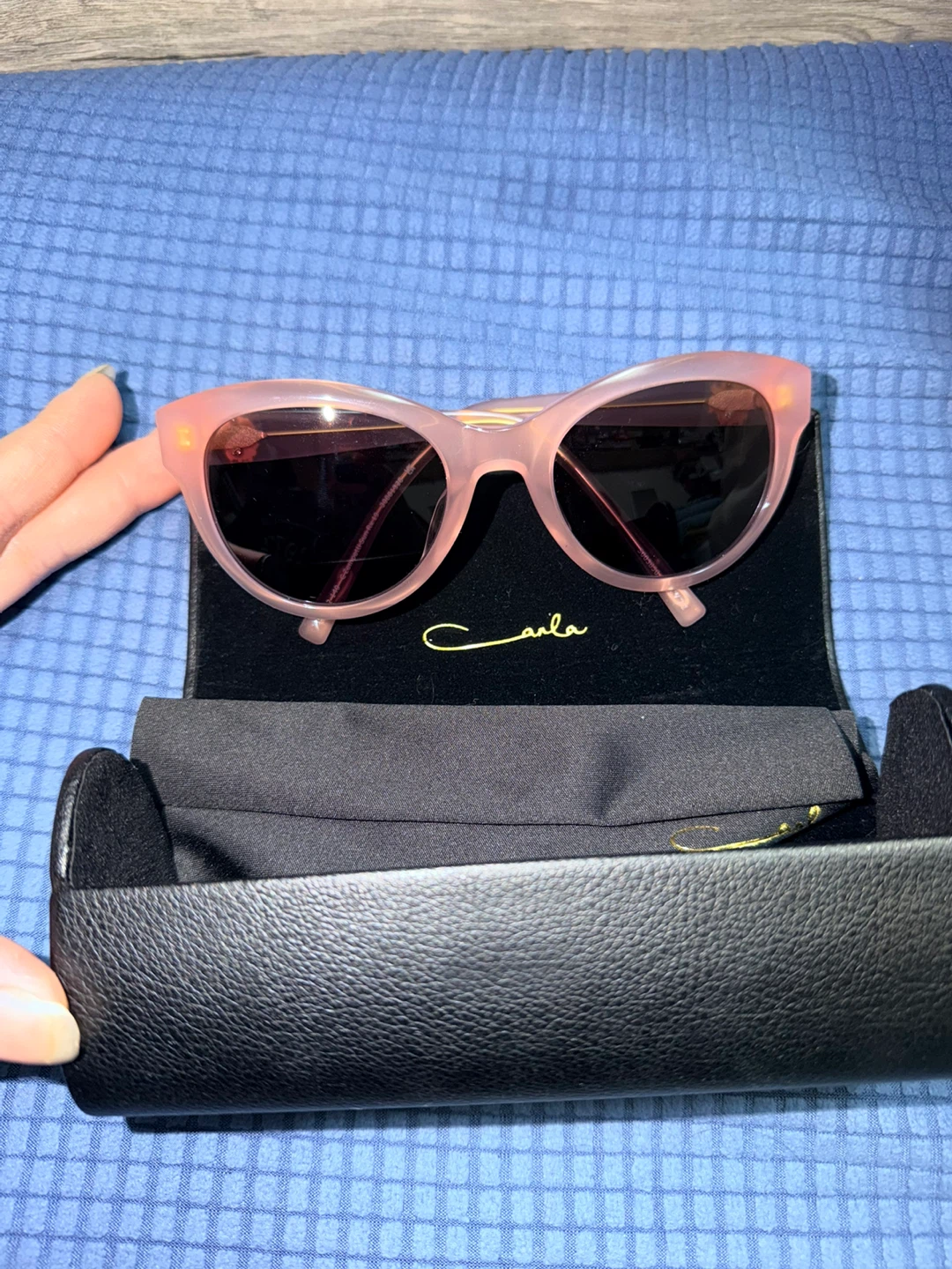 Carla Zampatti Pink Cat-Eye Sunglasses