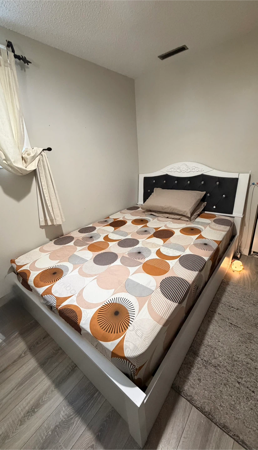 Full-Size Bed Frame & Mattress - photo 2