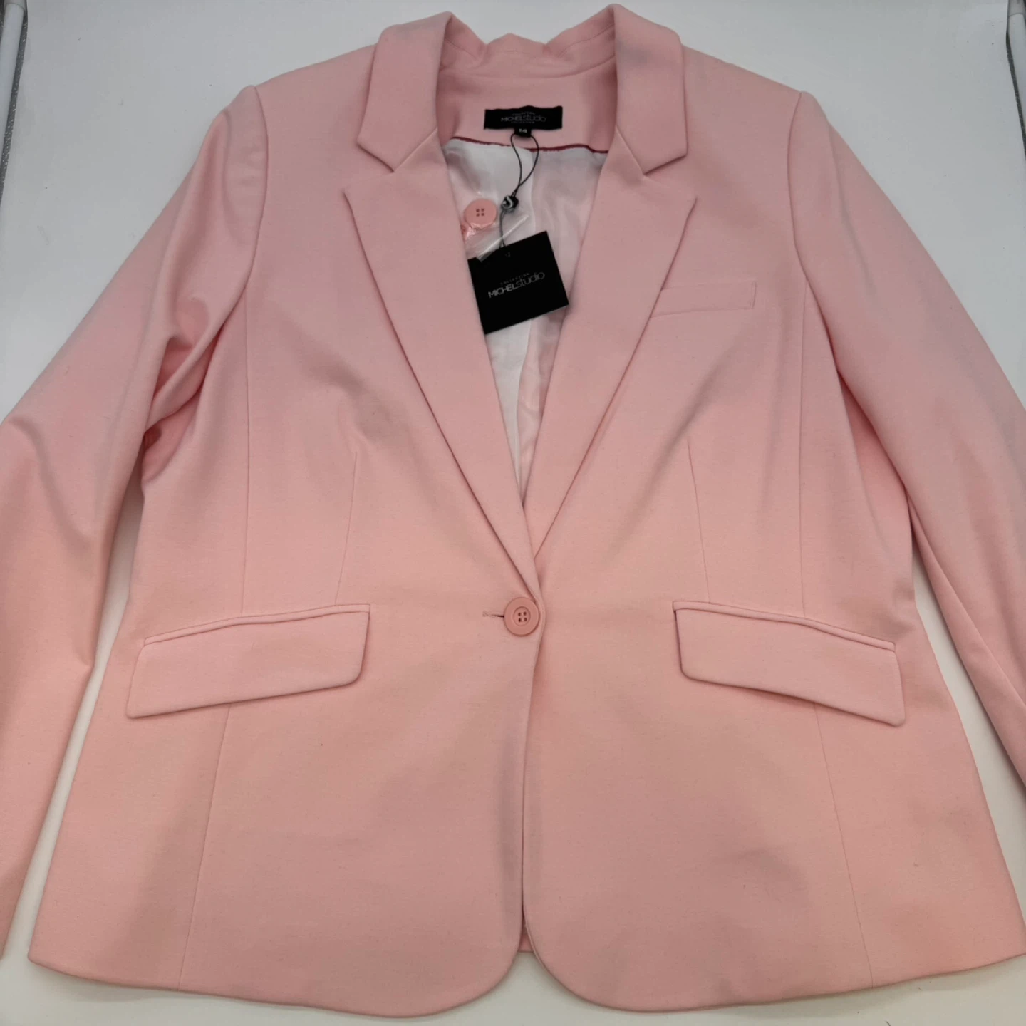 Michel Studio Women’s Pink Blazer Jacket Size US 1X , New - photo 3