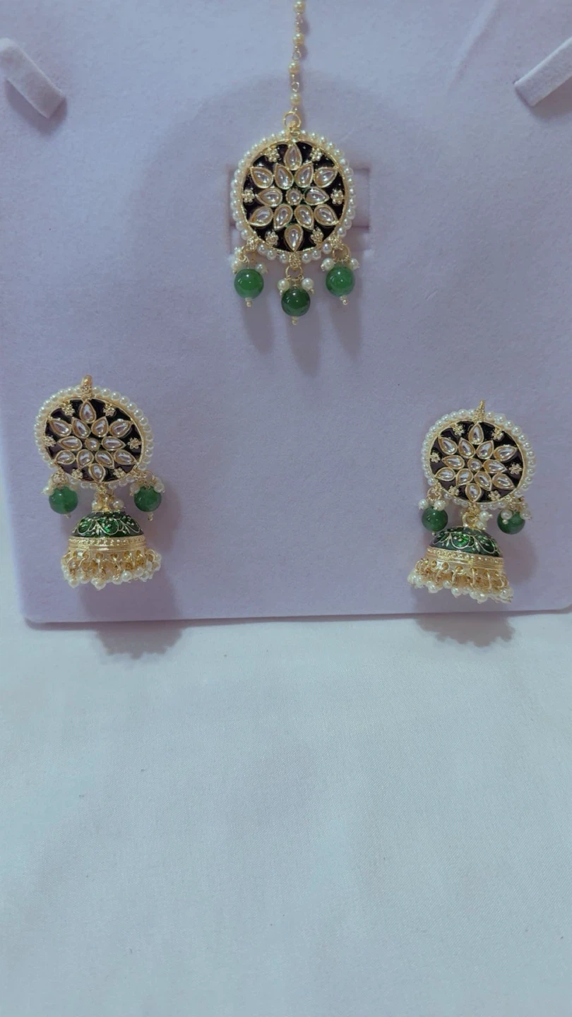 Earing tikka set - photo 3