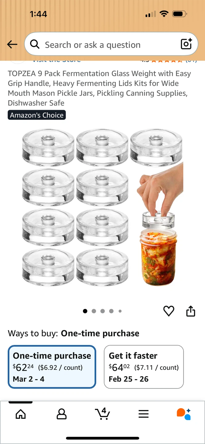 TOPZEA 9 Pack Fermentation Glass Weights with Handles