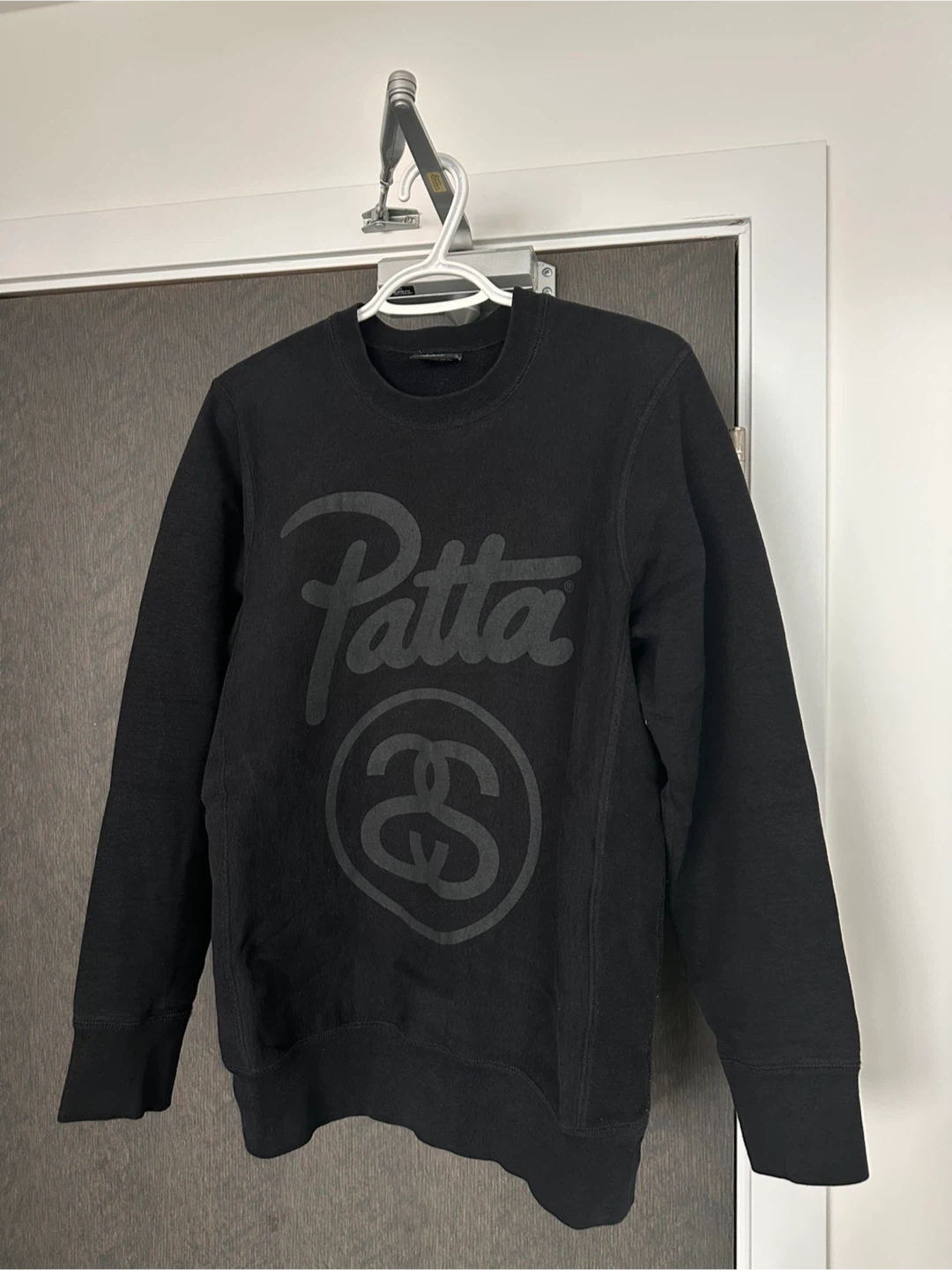 Stussy x Patta Crewneck Sweatshirt - Black - Size S - photo 2