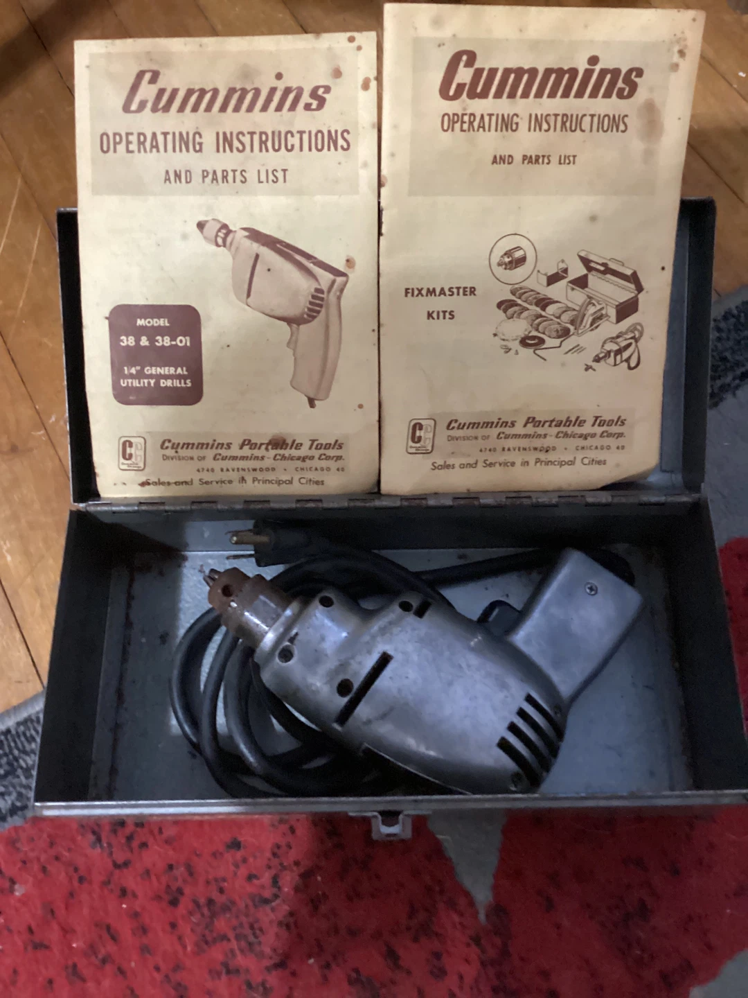 Vintage Cummins 38 & 38-01 14" General Utility Drill Kit