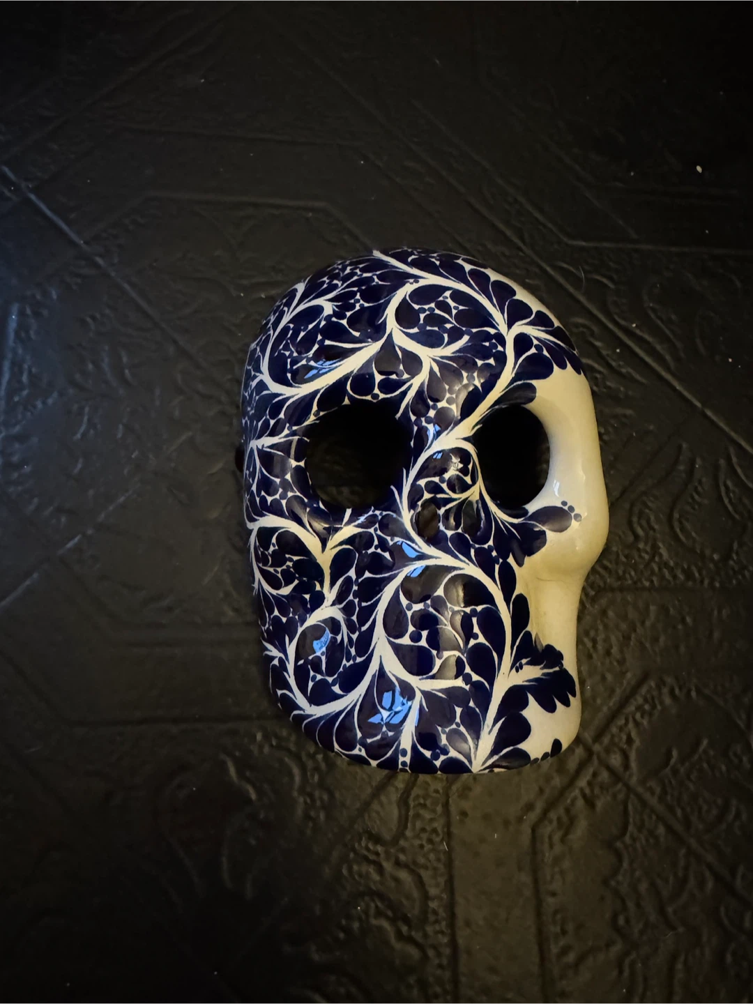 Hand-painted Decorative Skull Mask from Mexico