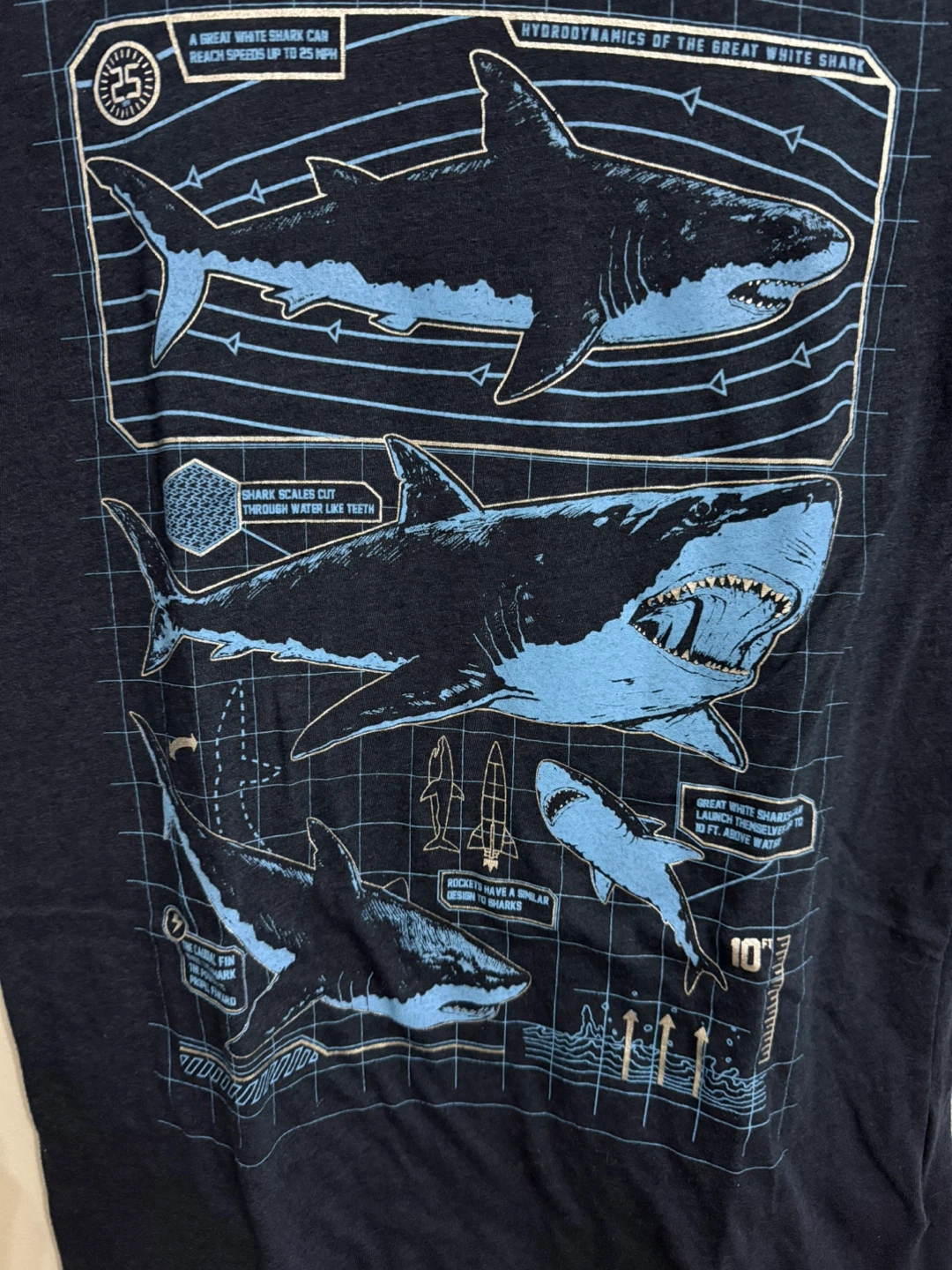 Old Navy Boys Shark T-Shirt XL (14-16) - photo 3