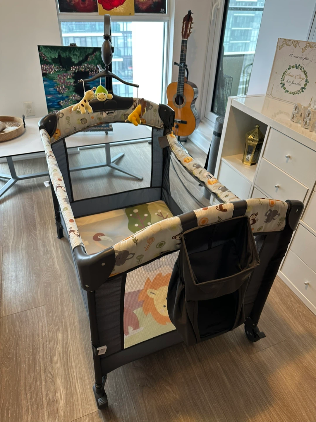 Baby Bassinet Bedside Sleeper Baby Crib, Pack and Play