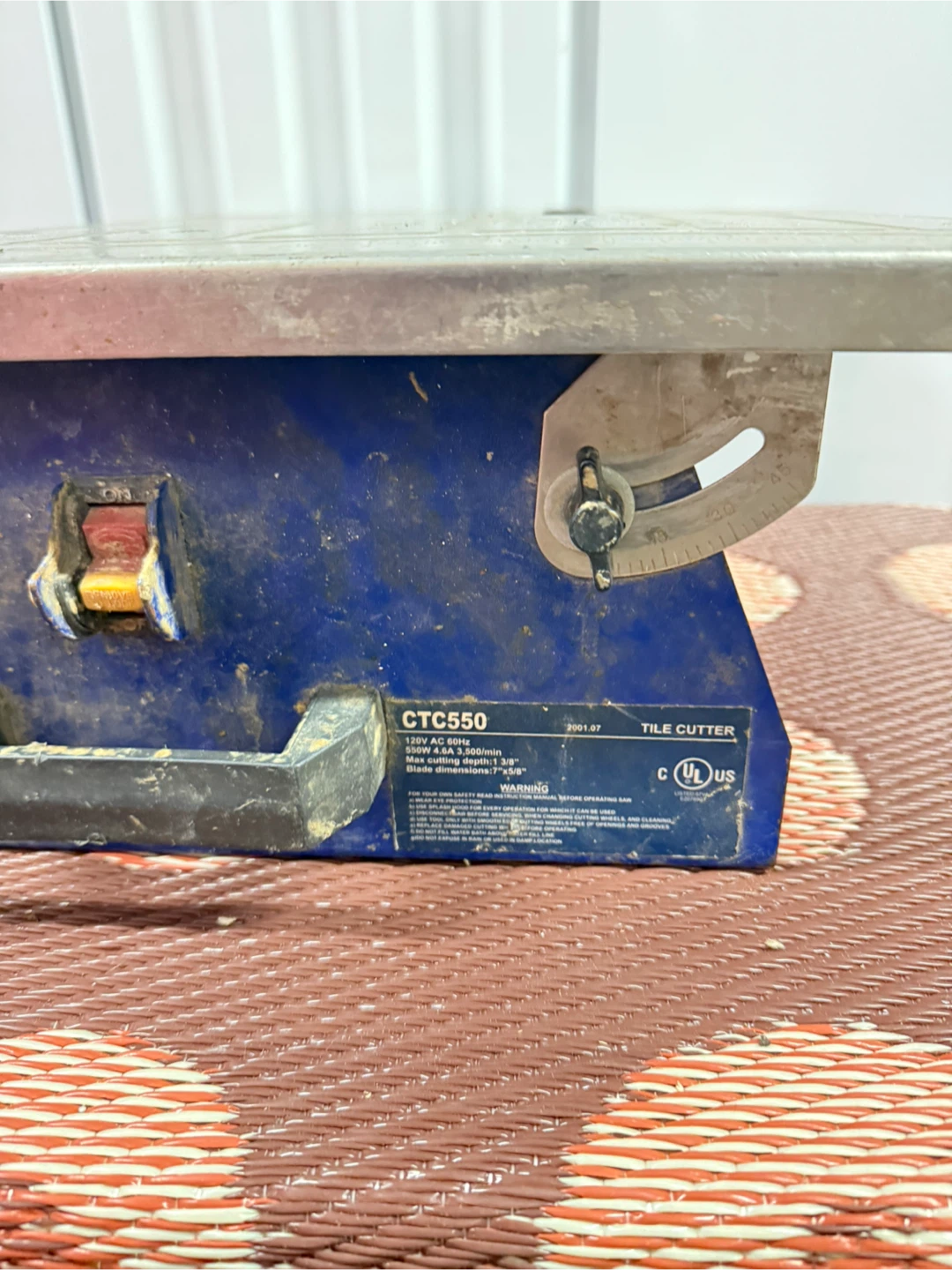 Pro Tool CTC550 Tile Cutter - photo 2
