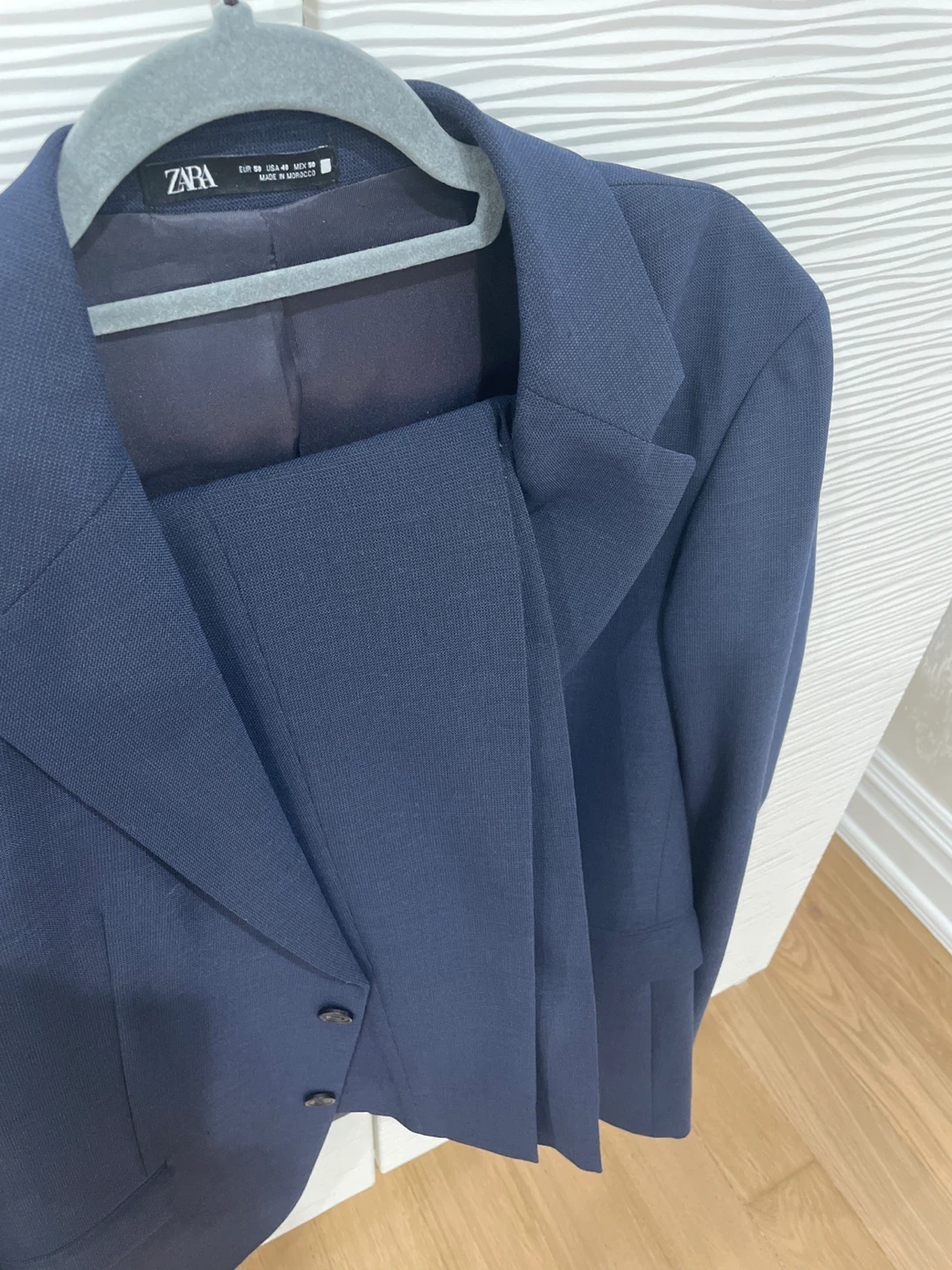 Zara Navy Blue Suit Regular Fit - EUR 44 / USA 34 - photo 3