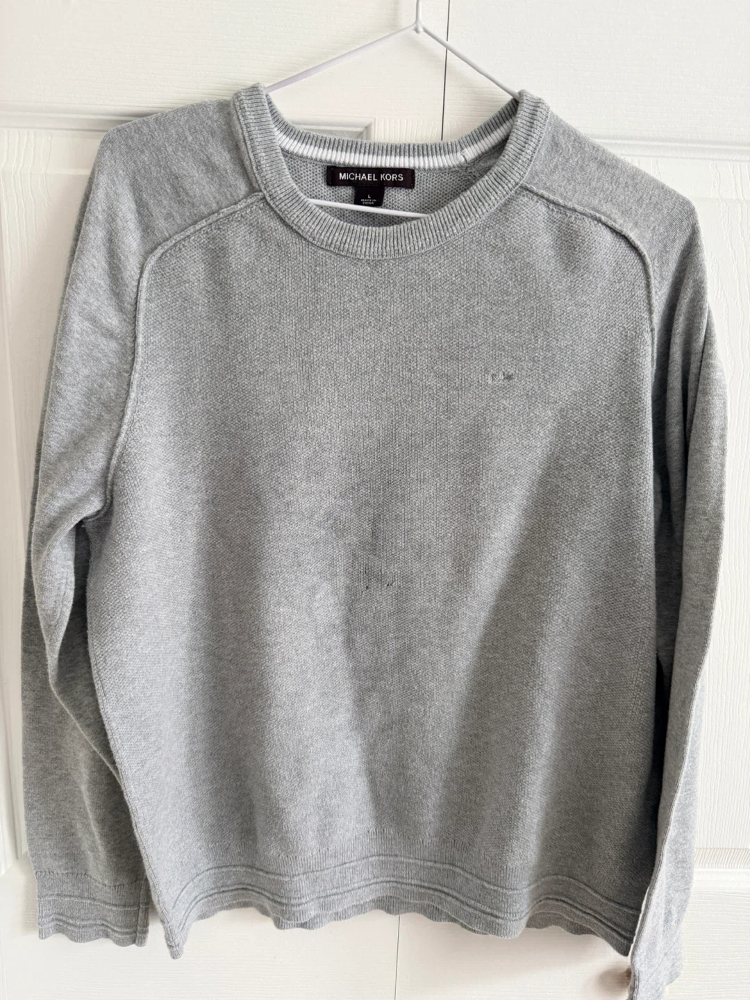 Michael Kors Grey Crew Neck Sweater -  Size L🆓🥕