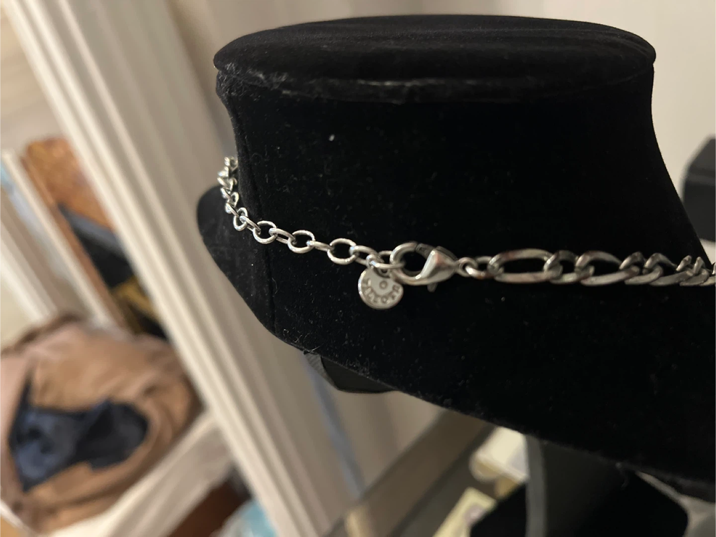 Talbots Navy Blue Chunky Floral Statement Necklace - photo 5