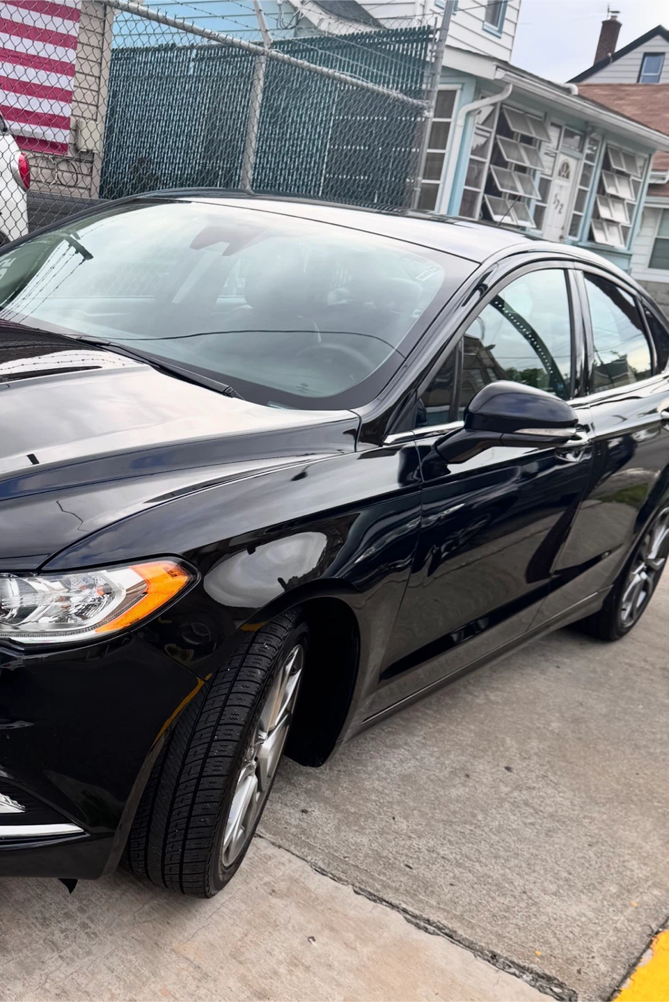 Black Ford Fusion Sedan