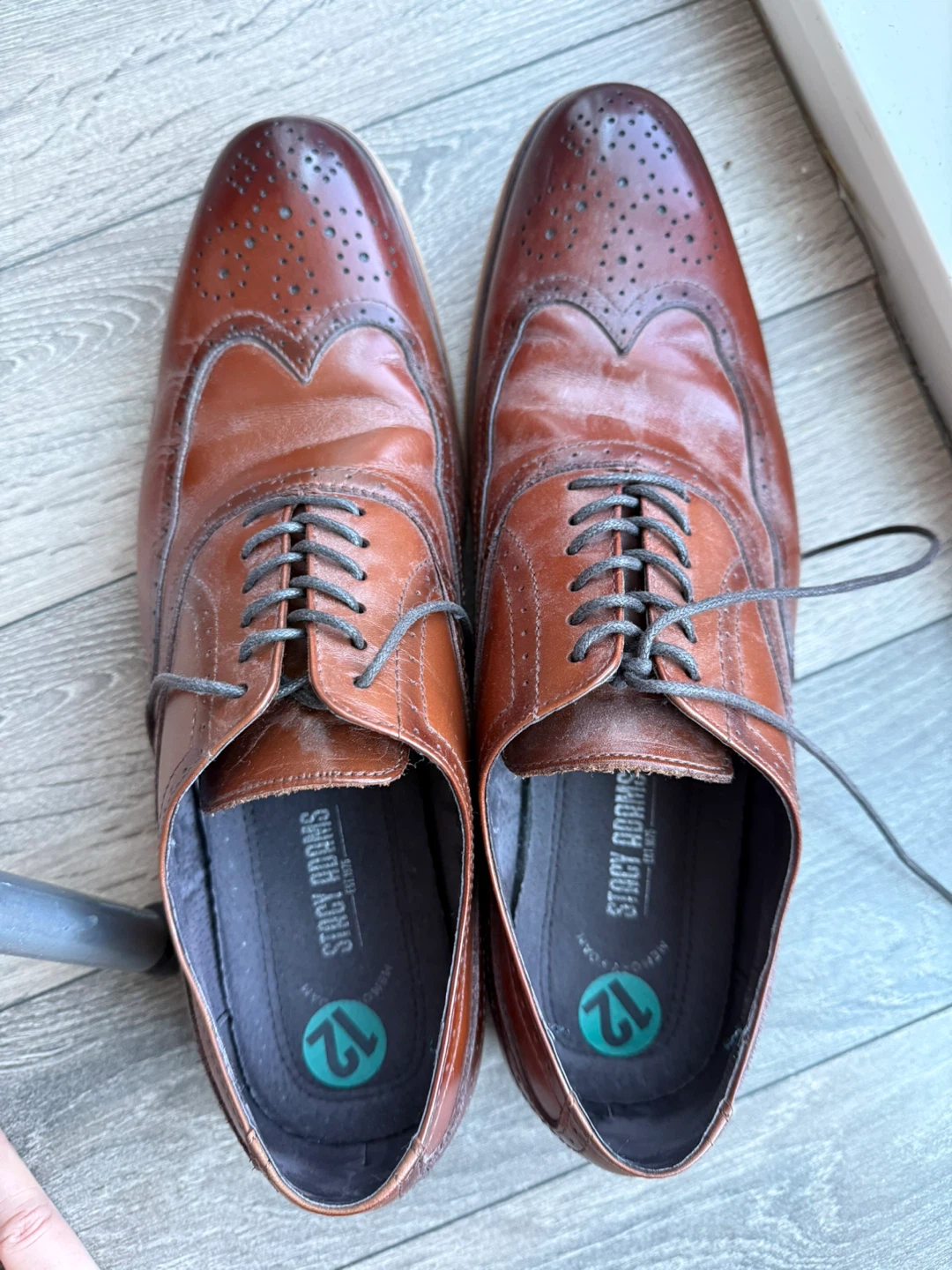 Stacy Adams Men's Brown Wingtip Dress Shoes Size 12