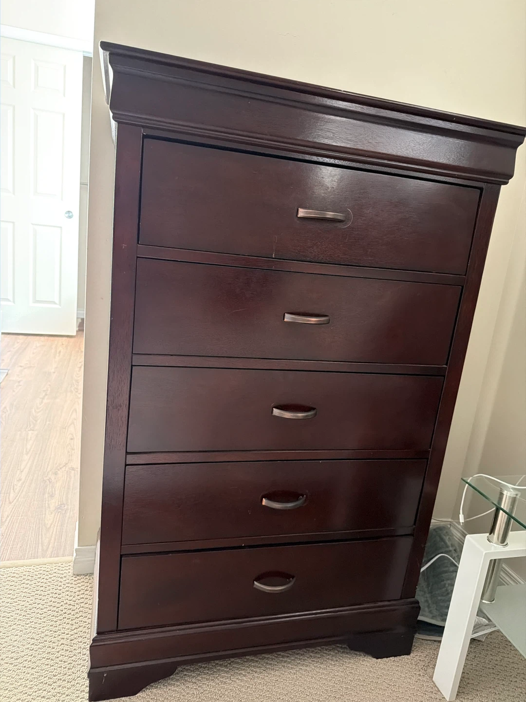 Dark Brown 5-Drawer Dresser