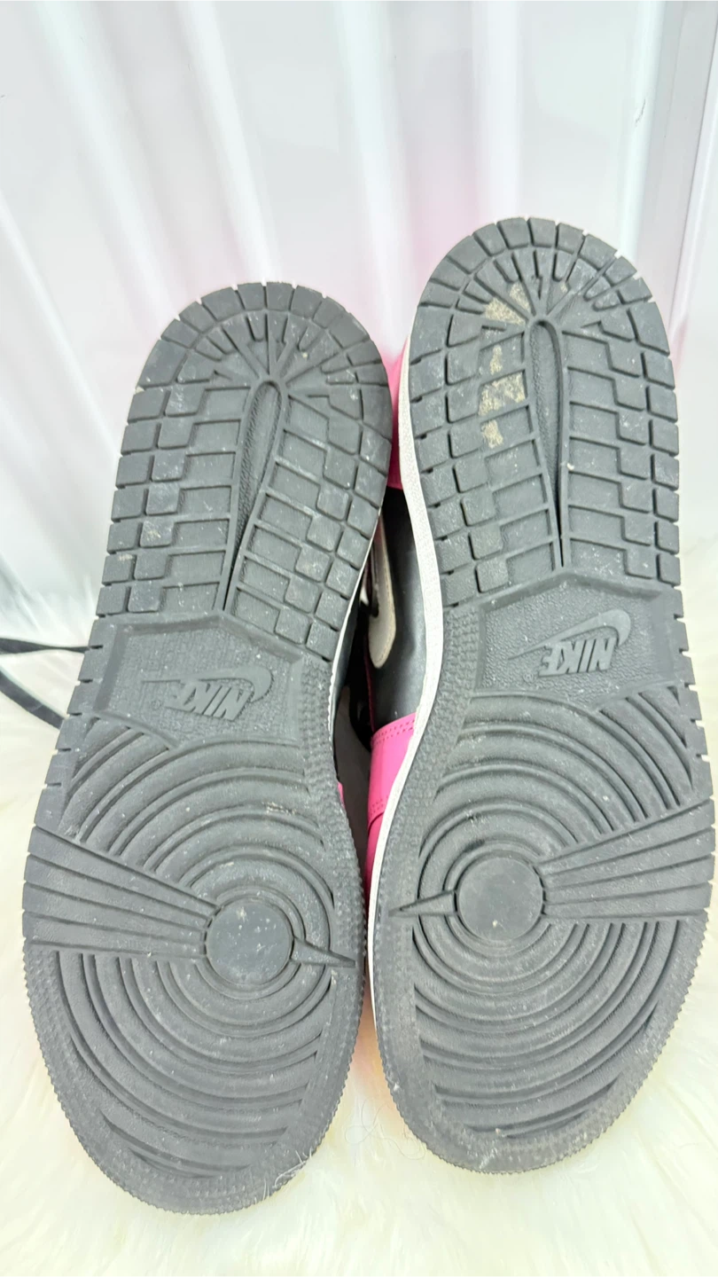Jordan 1 Mid SE GS 'Pink Black' Youth Size 7Y - photo 5