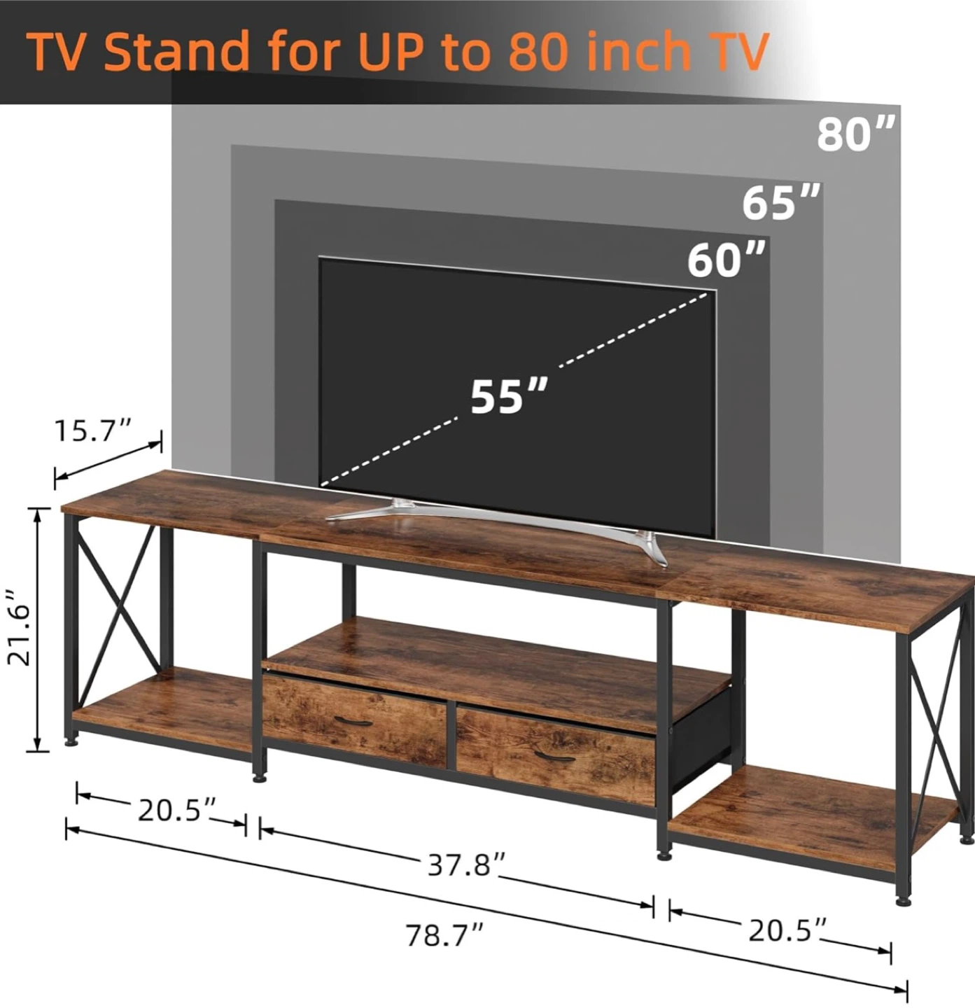 TV Stand for up to 80 inch TV - photo 3