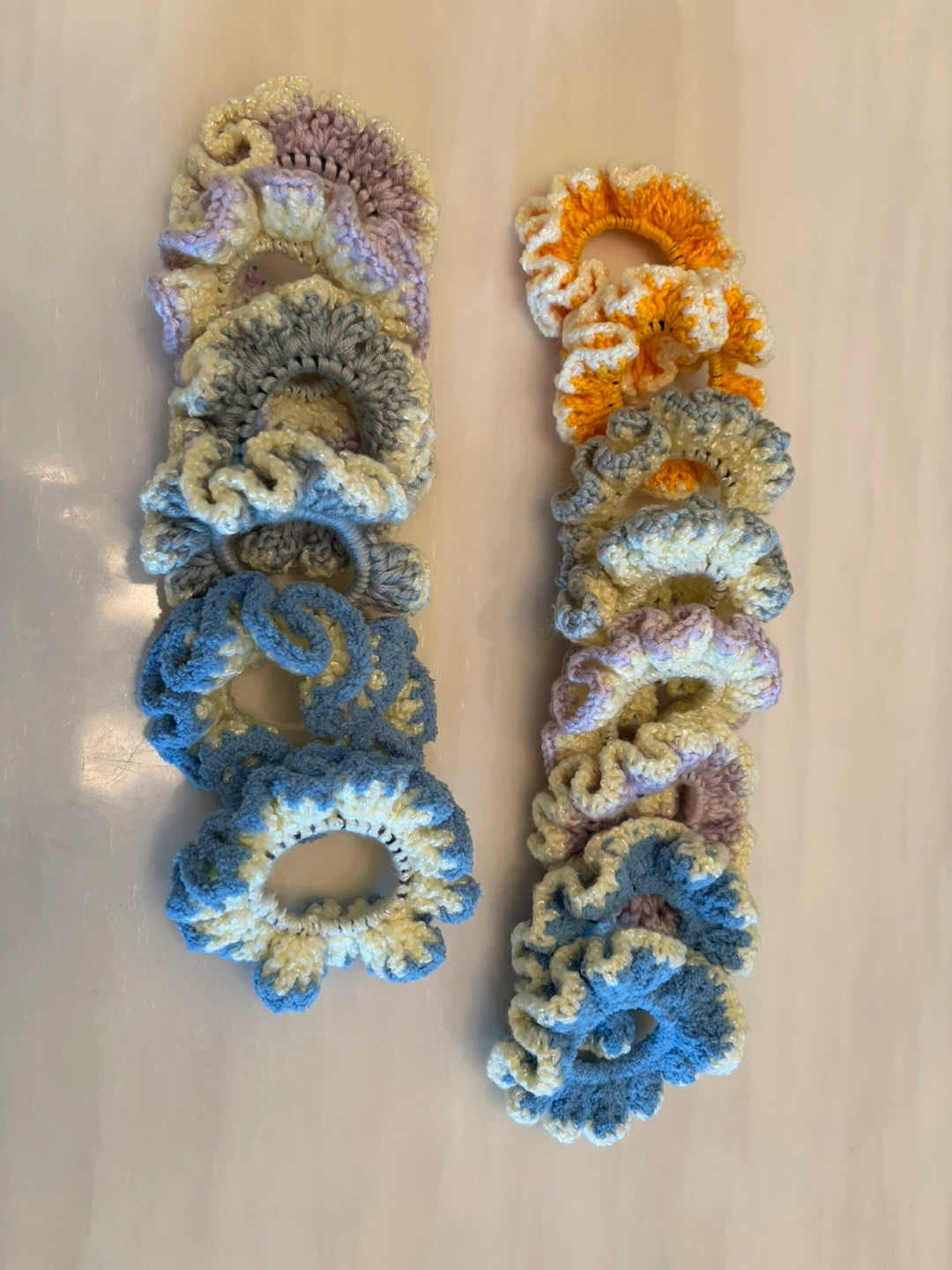 Handmade Crochet Scrunchies