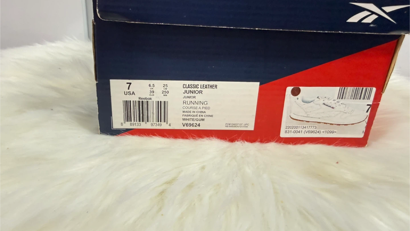 Reebok Classic Leather Junior Running Shoes White - photo 5