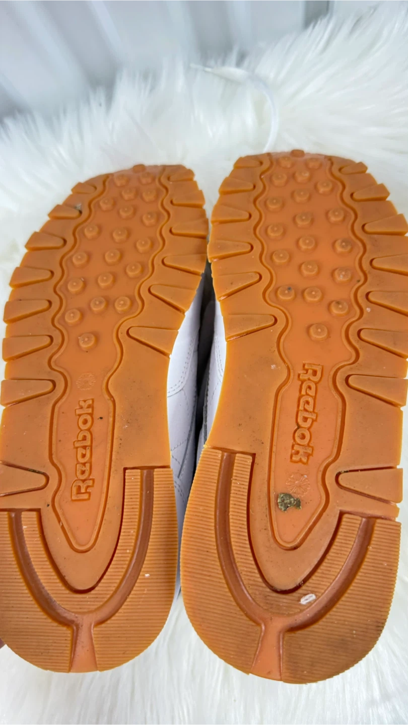 Reebok Classic Leather Junior Running Shoes White - photo 4