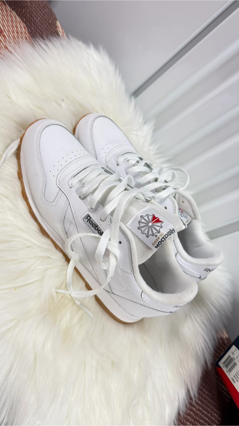 Reebok Classic Leather Junior Running Shoes White - photo 2