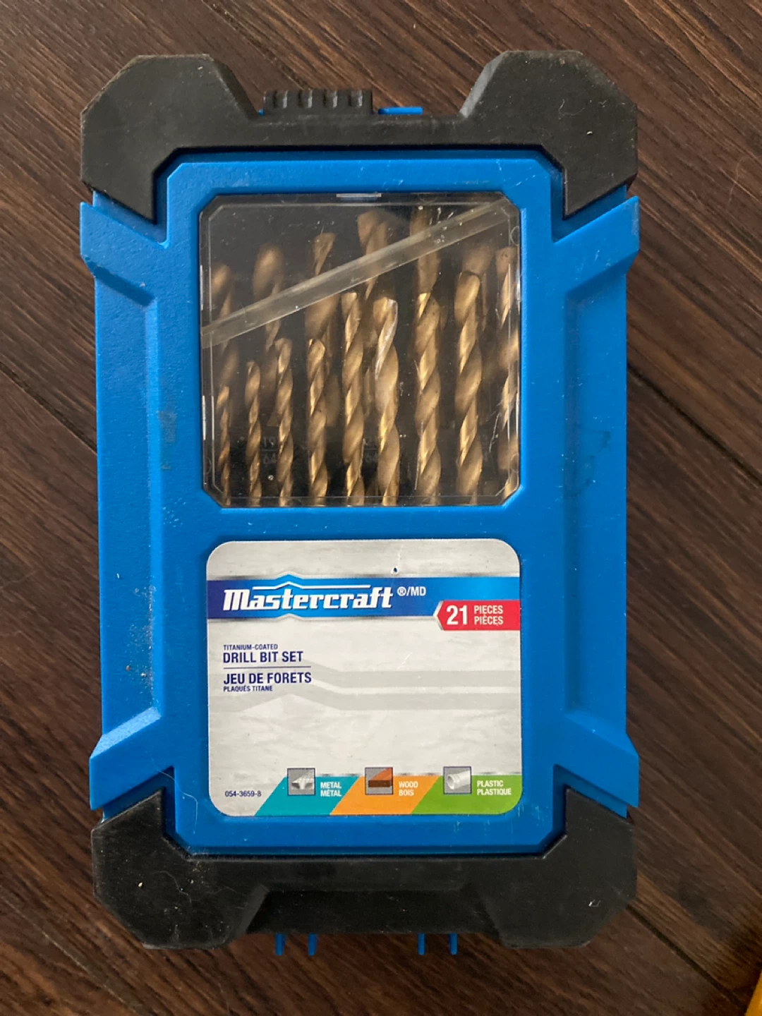 Mastercraft 21 Piece Titanium Coated Drill Bit Set