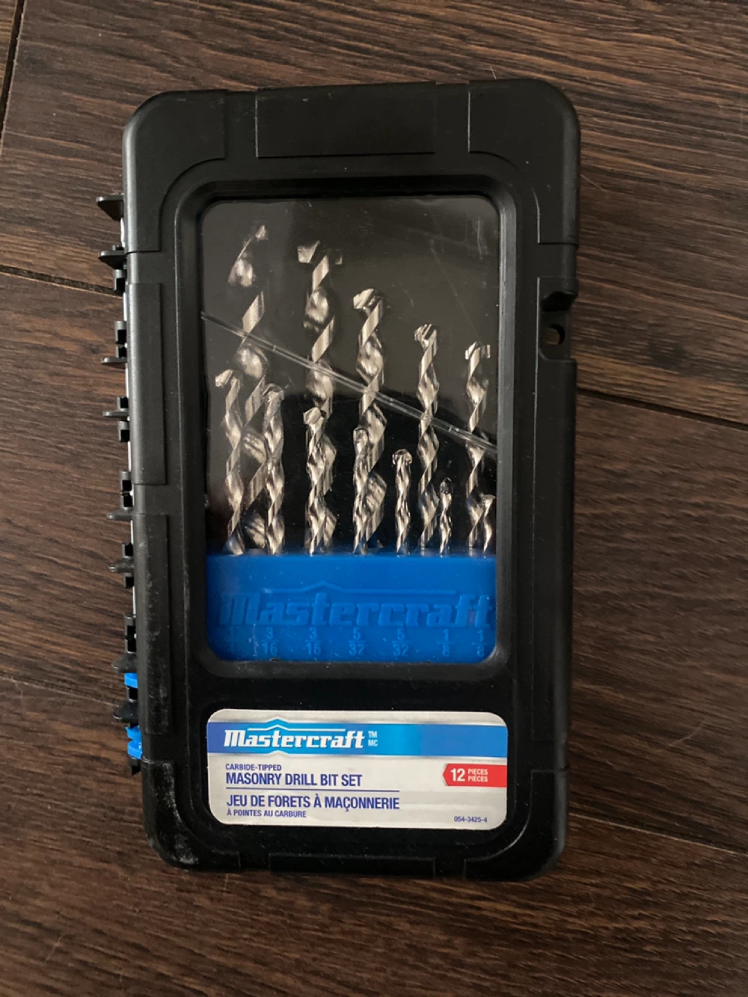 Mastercraft Masonry Drill Bit Set 12 pieces