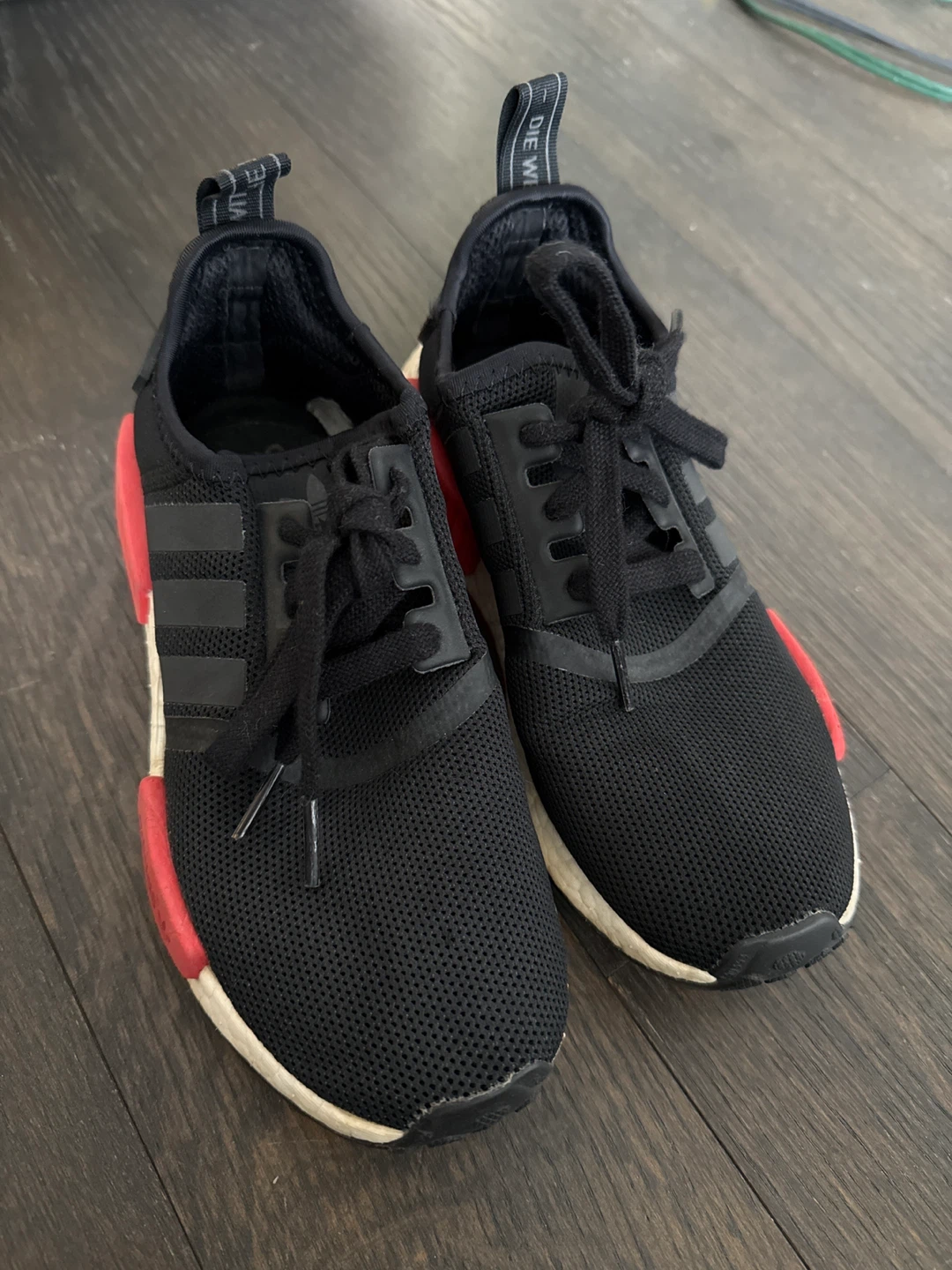 Adidas NMD R1 Shoes - Black Red