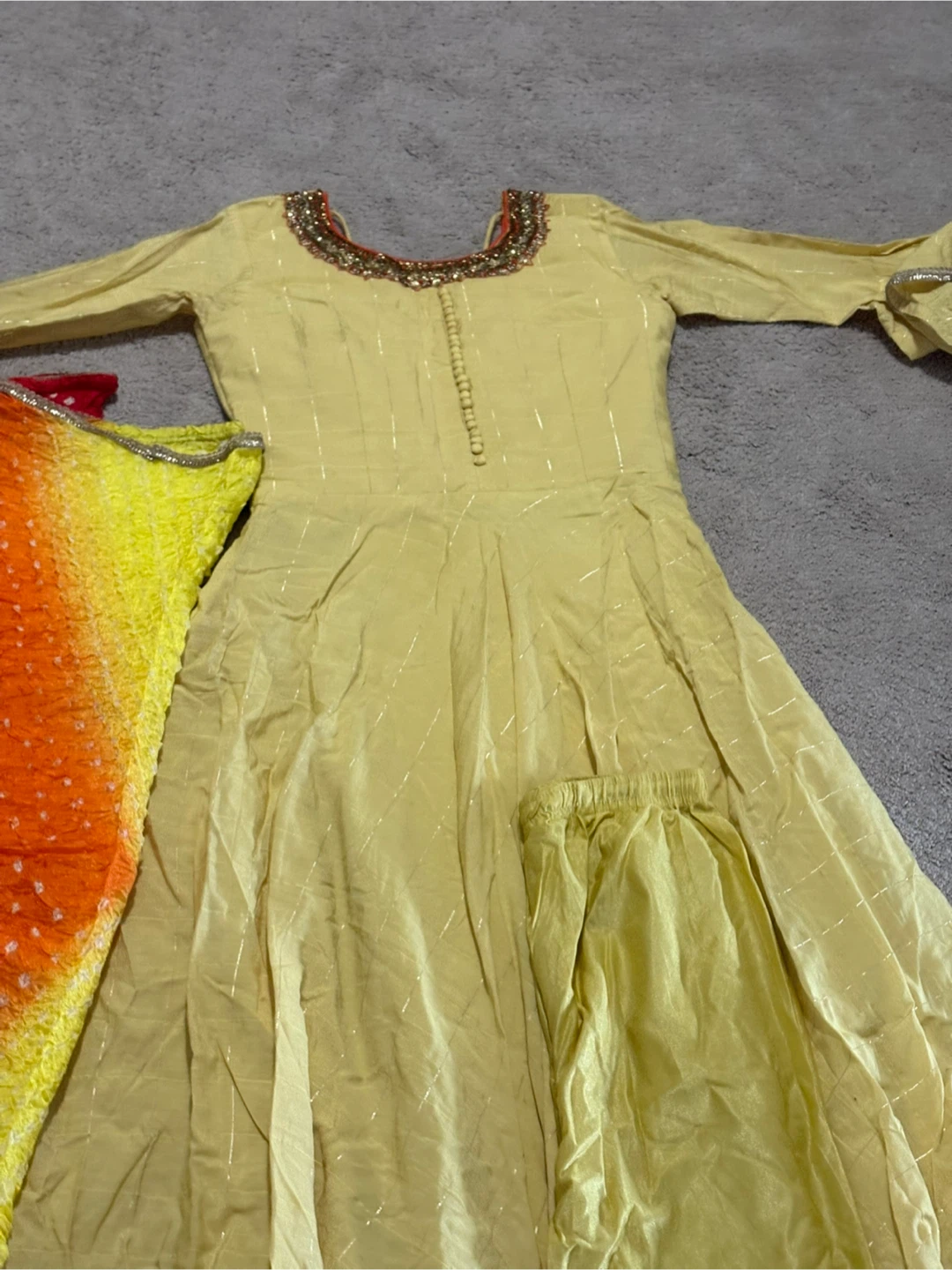 Women's Yellow Anarkali Suit with Dupatta - photo 3