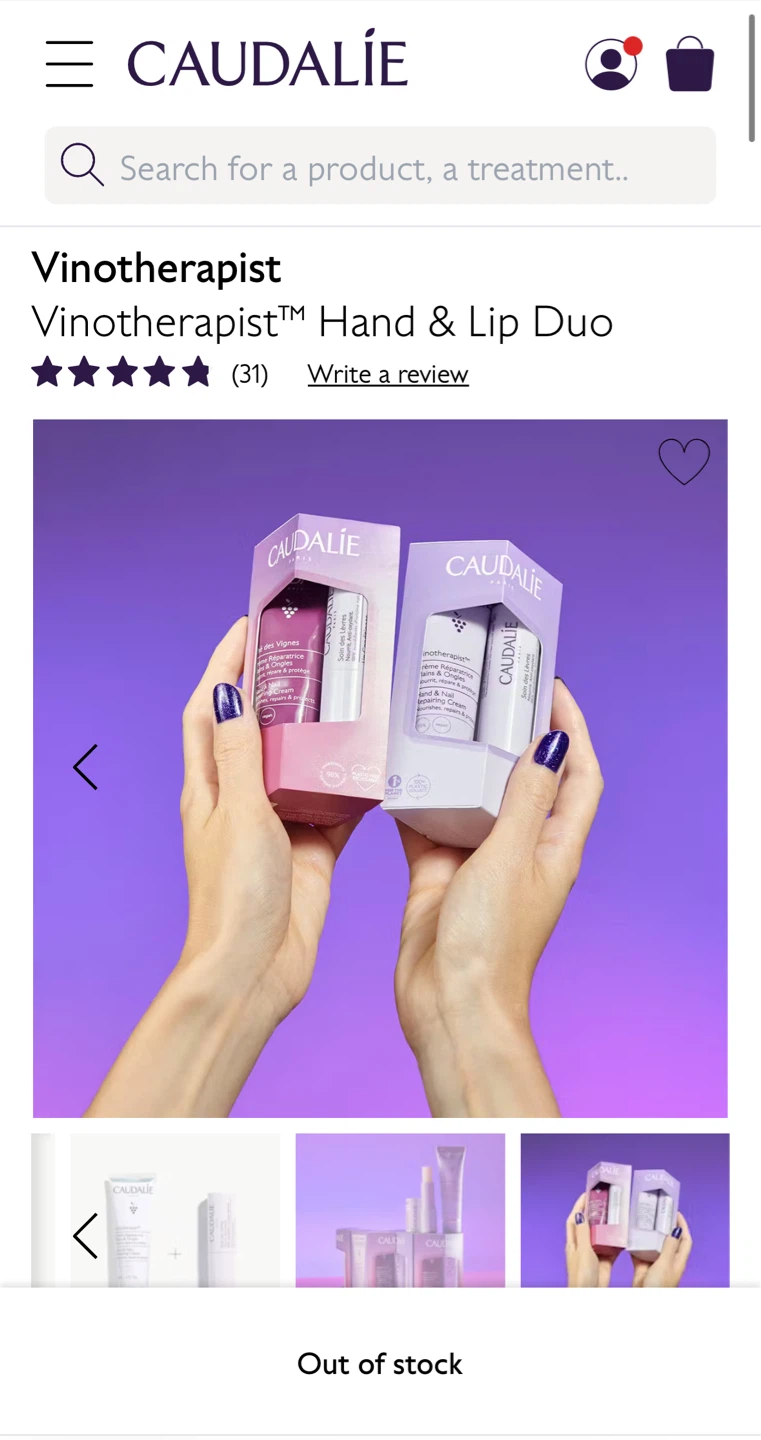 Caudalie Vinotherapist Hand & Lip Duo Set - photo 3