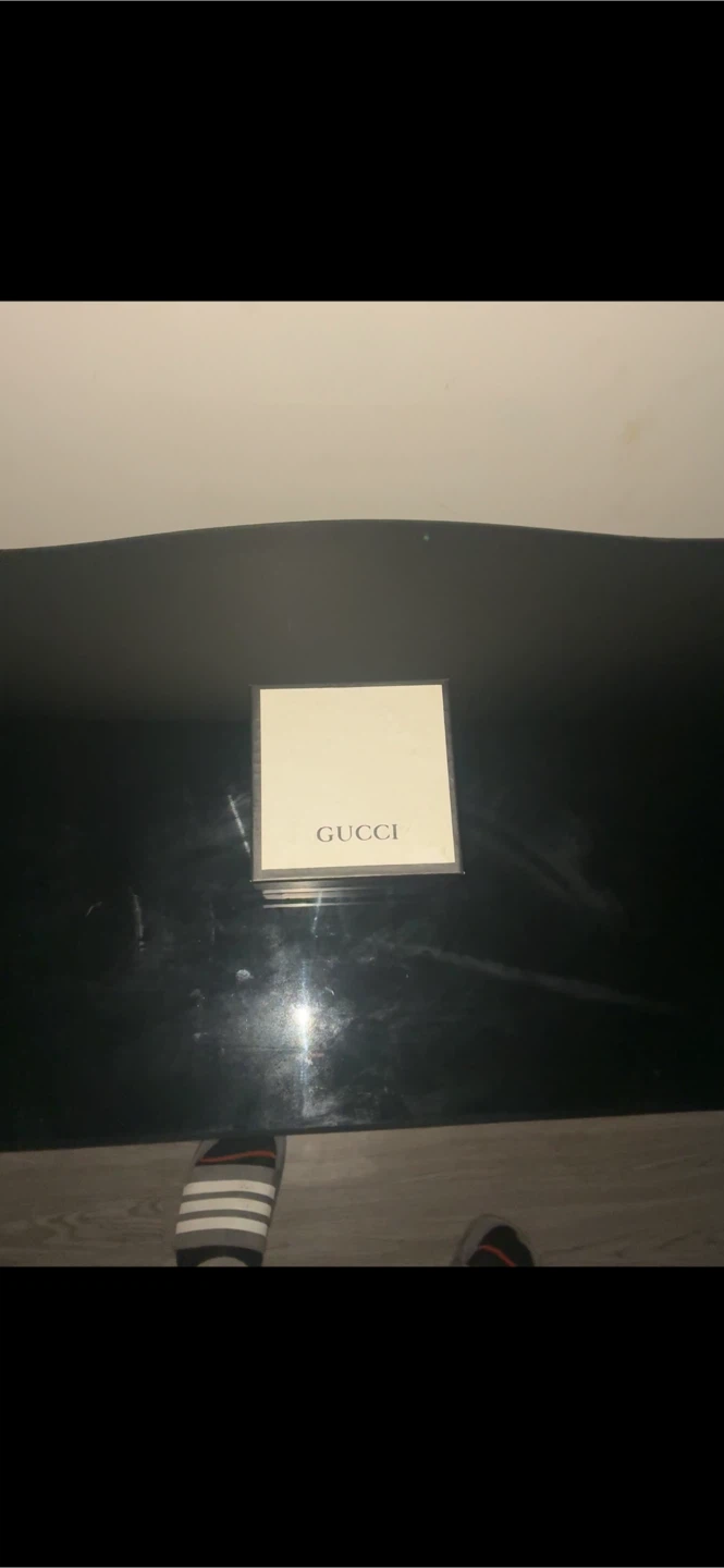 Gucci GG Supreme Canvas Belt with Gold Buckle - photo 2
