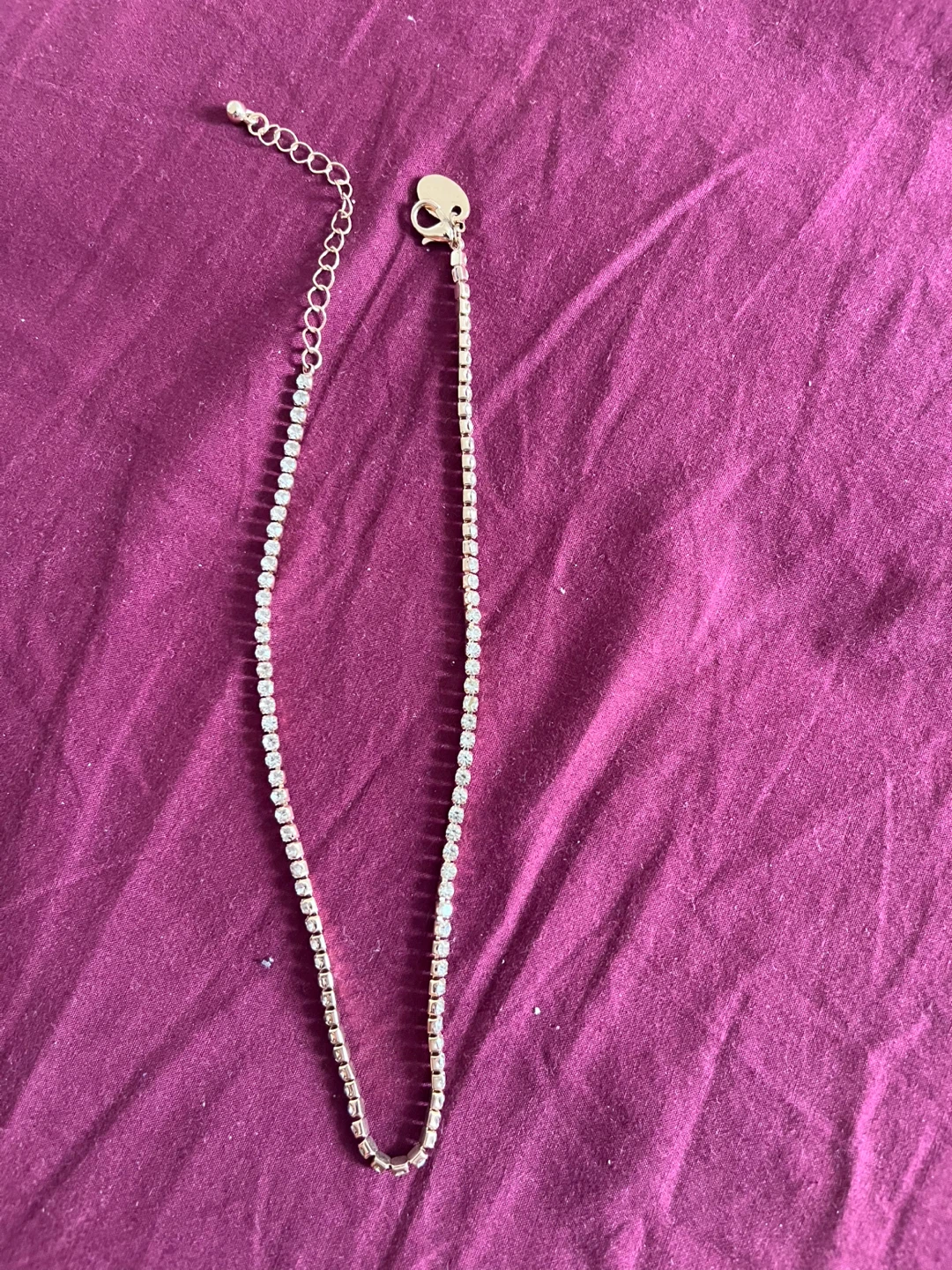 Tennis Necklace with Rhinestones - photo 3