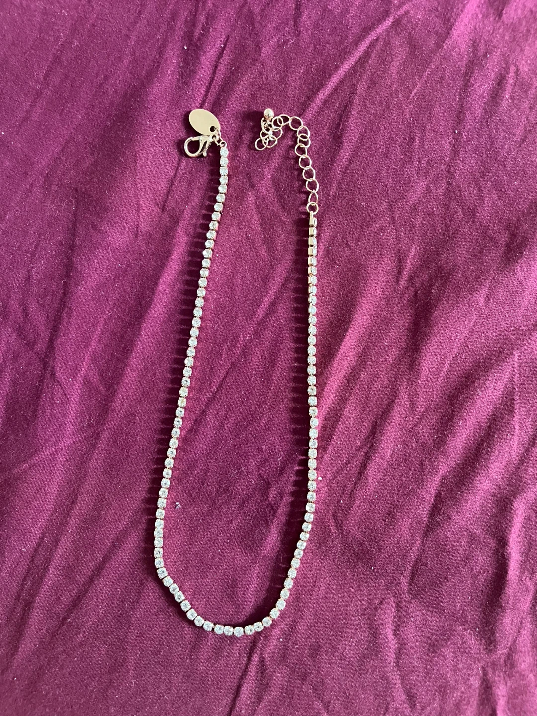 Tennis Necklace with Rhinestones - photo 2