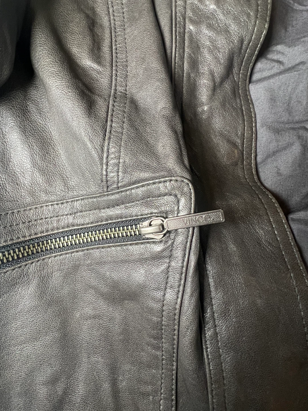 Vince Leather Jacket - photo 3