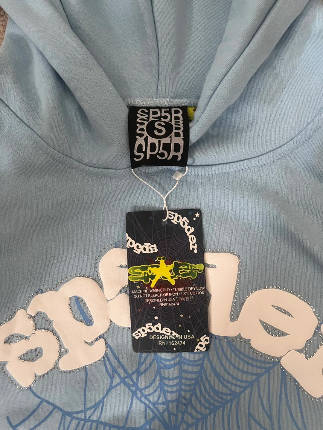 SP5DER Hoodie - Light Blue - photo 2