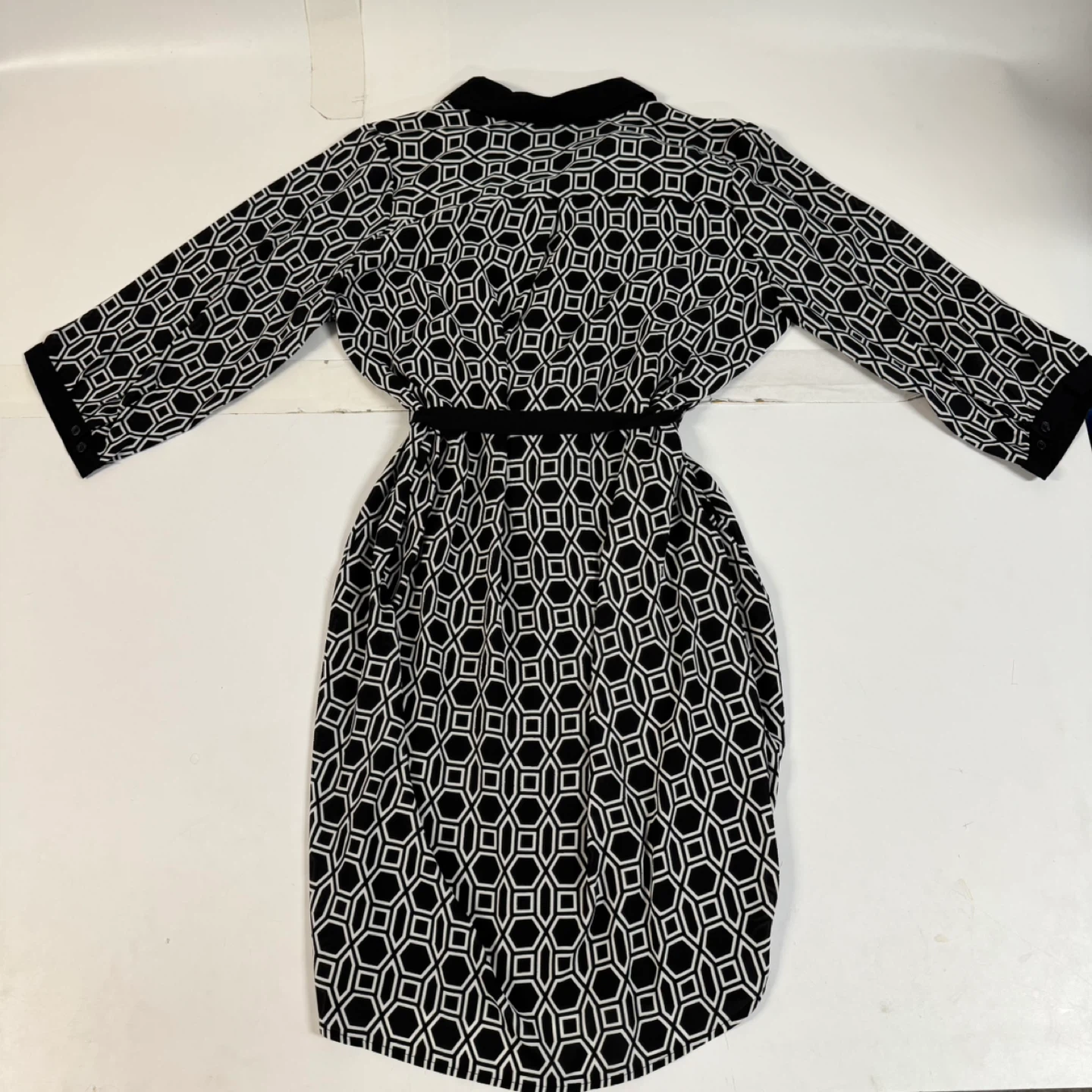 Addition Elle Women’s Geometric Belted Shirt Dress Size 14 NWT - photo 4