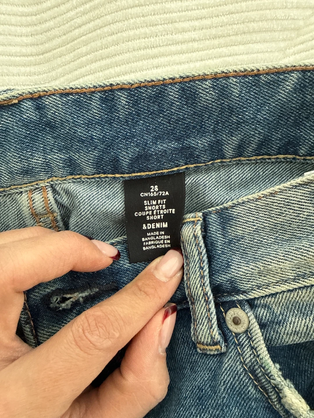 Denim Shorts - Slim Fit - Size 28 - photo 2