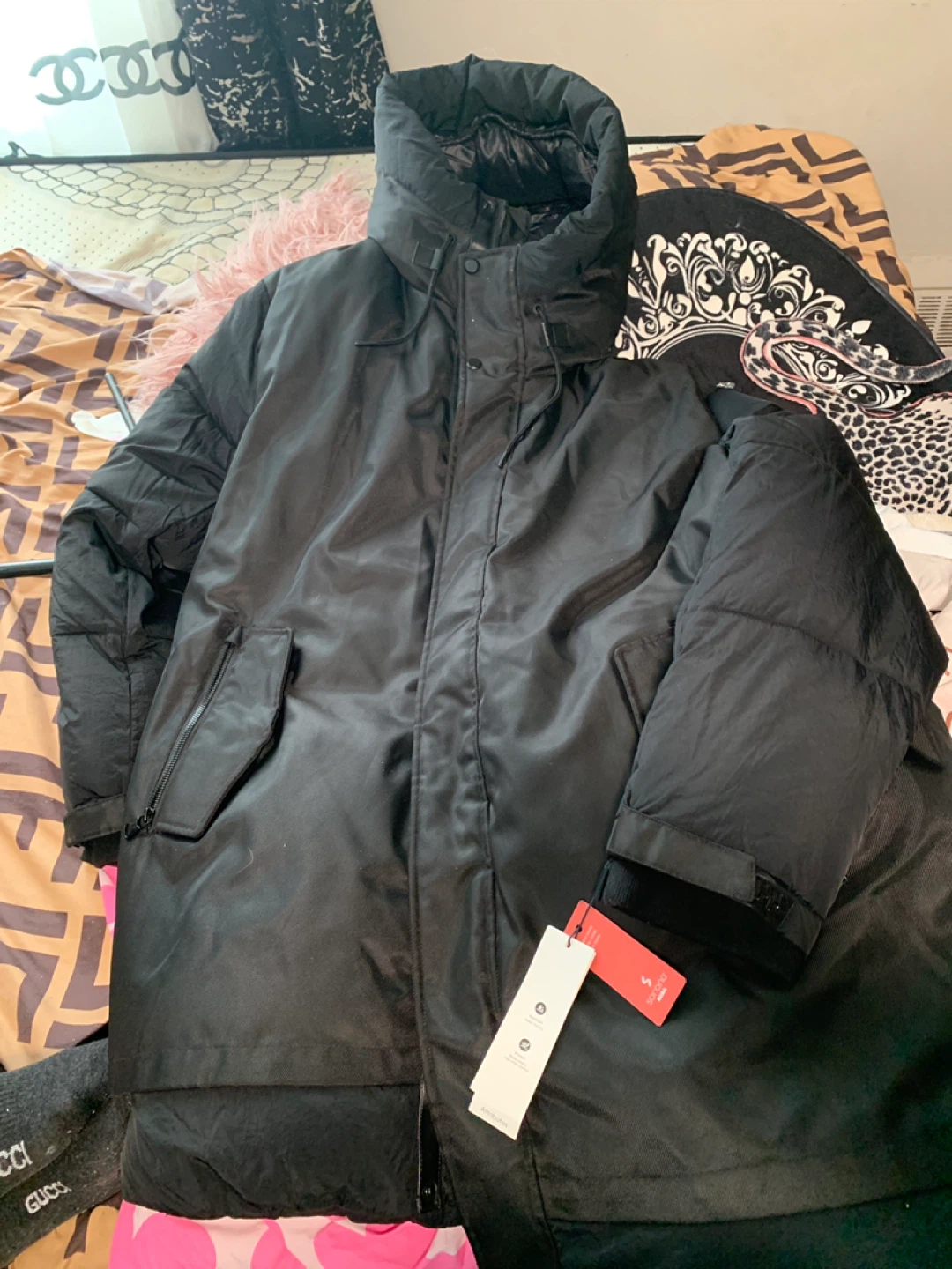 Calvin Klein Men's Black Puffer Coat XXL/TTG