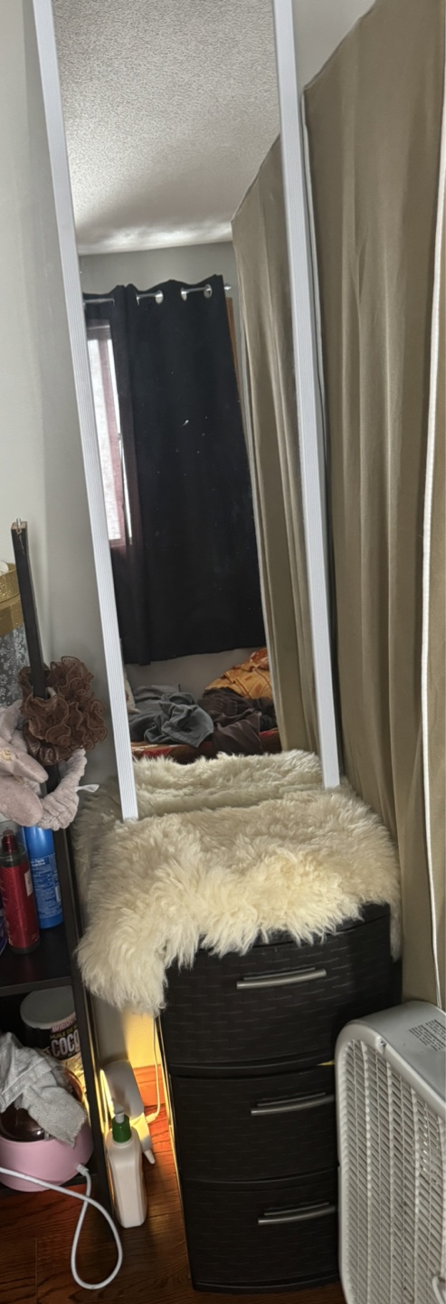 Tall Full Length Mirror with drawer
