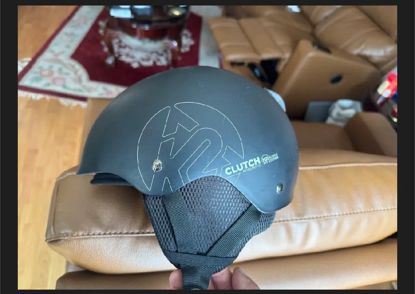K2 Clutch Medium Size Black Ski Helmet