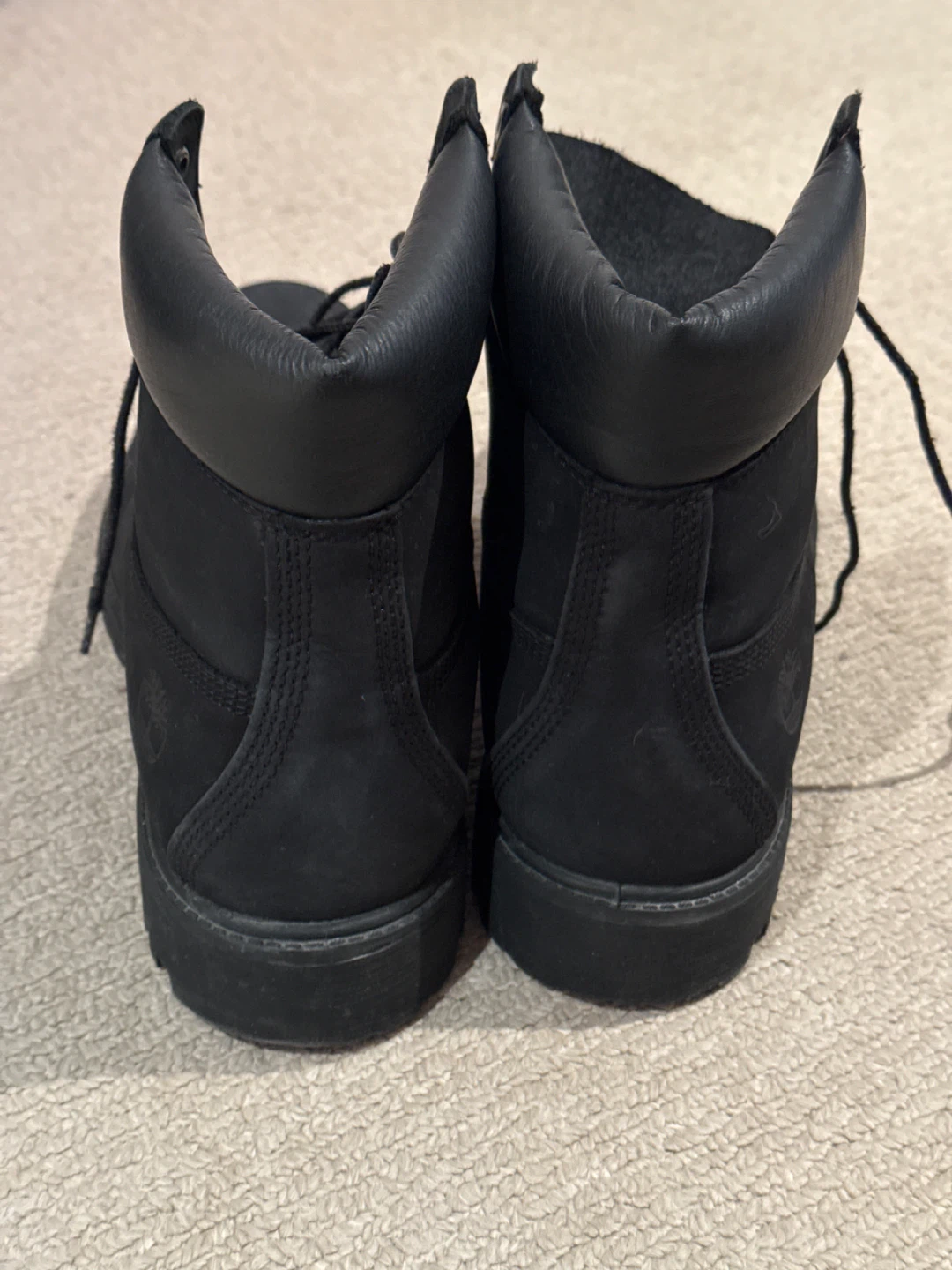 Timberland Black Leather Boots - Size 10 - photo 2